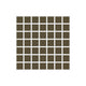 1x1 Straight Set Sheeted Original Ceramic Mosaic Tile in Bonsai Matte