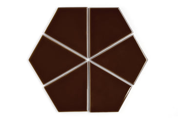 Hexite Original Ceramic Tile in Garnet Gloss