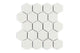 3" Hexagon Sheeted Original Ceramic Mosaic Tile in Limewash Gloss