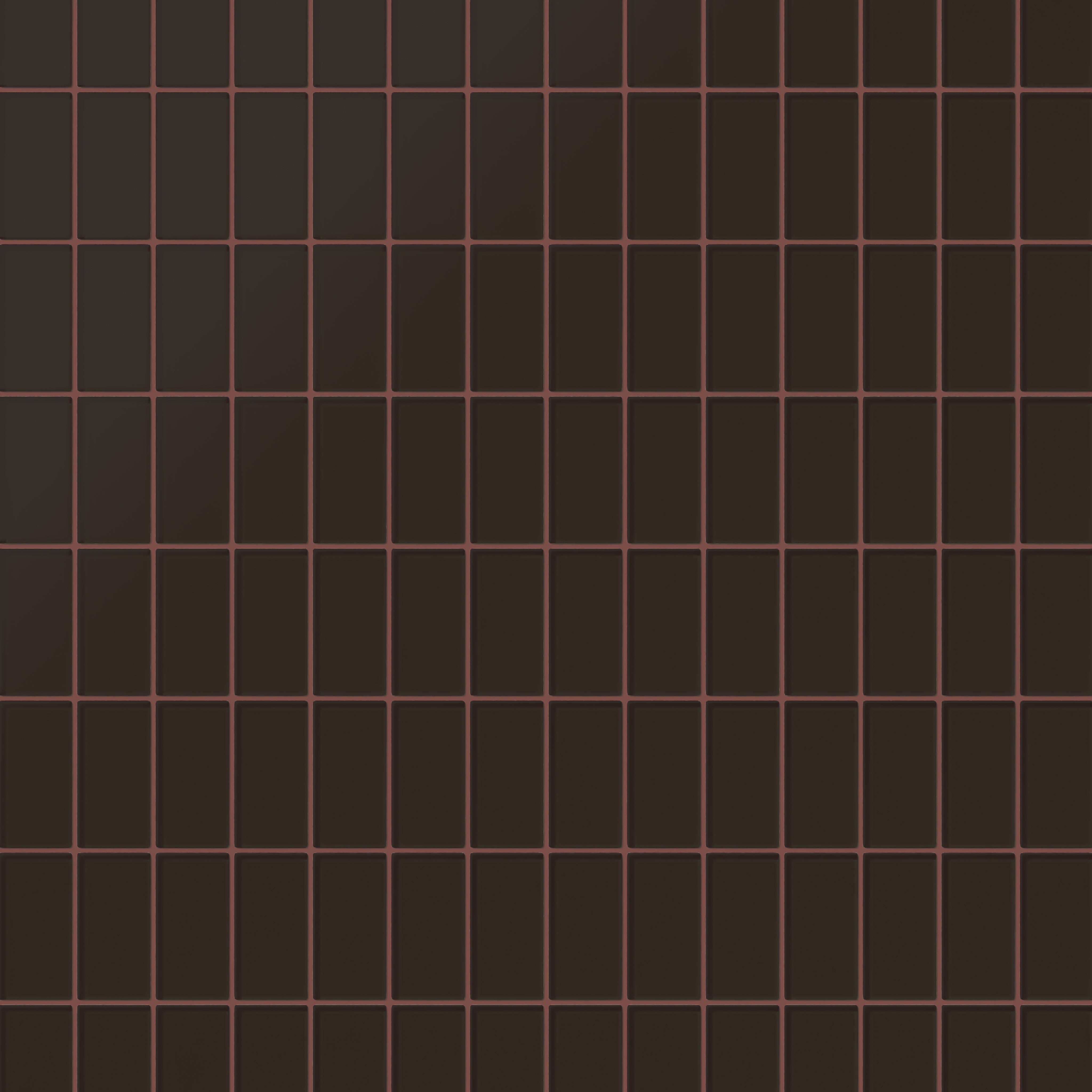 2x4 Straight Set Sheeted Glass Mosaic Tile in Nighthawk Matte