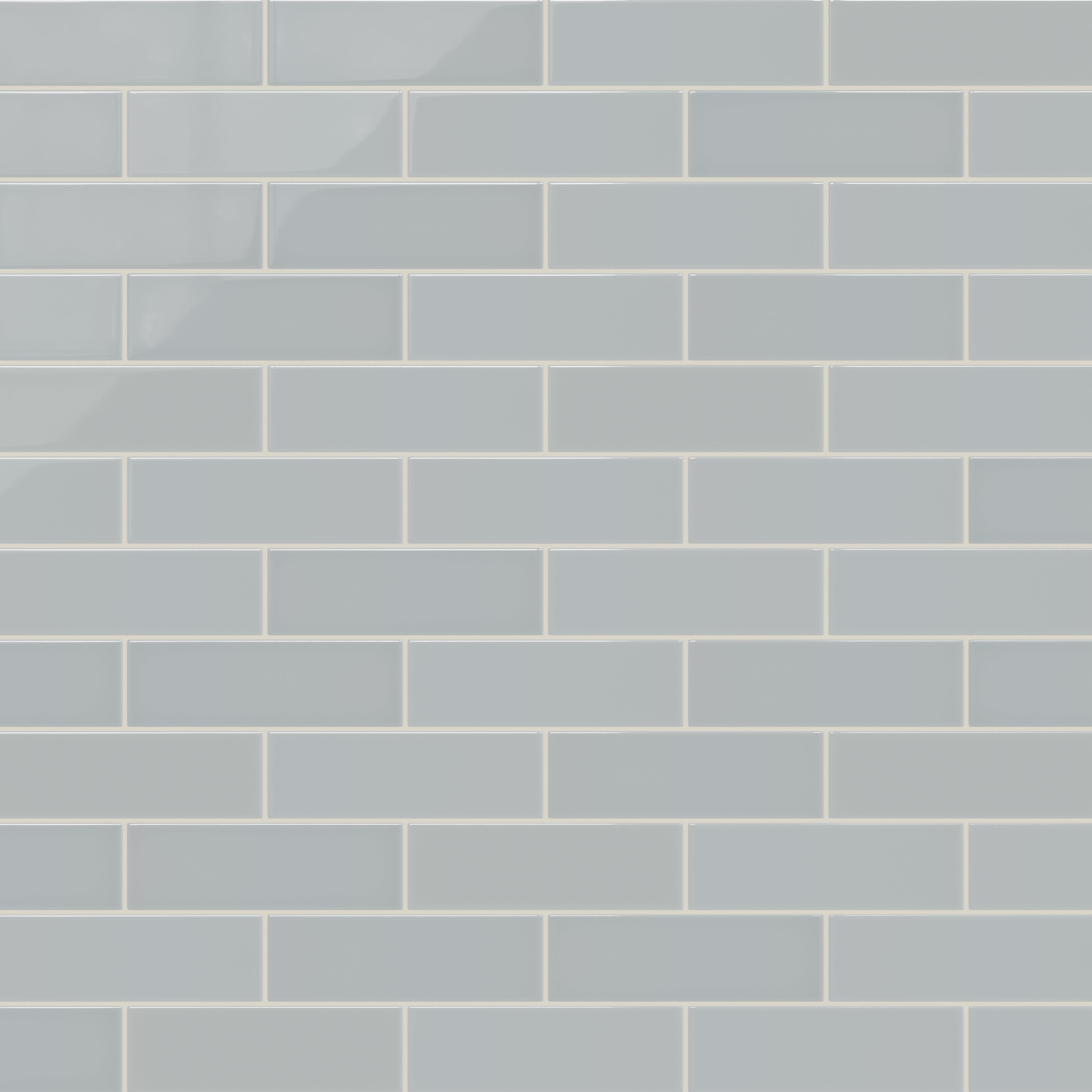 3x9 Natural Press Ceramic Tile in Alberta Blue Gloss