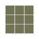 3x3 Straight Set Sheeted Original Ceramic Mosaic Tile in Peabody Matte