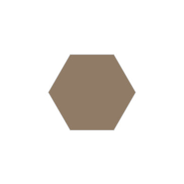 6" Hexagon Original Ceramic Tile in Sandstone Gloss
