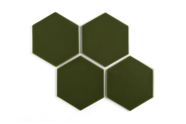 6" Hexagon Original Ceramic Tile in Lone Pine Gloss