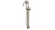 Emerson One Handle Floor Mount Gooseneck Bath Trim with Hand Shower and Classic Lever Handle in French Nickel