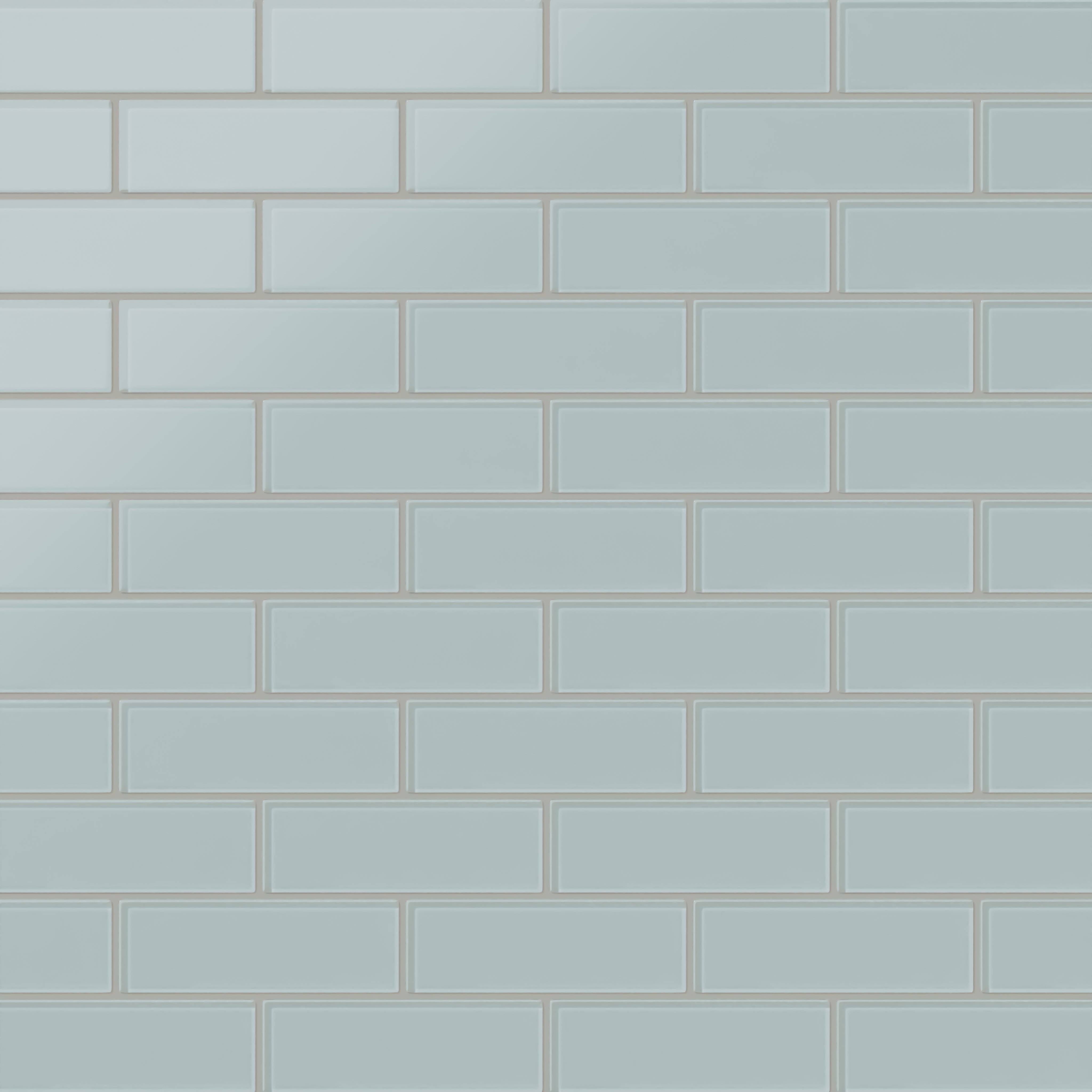 2x6 Glass Tile in Great Blue Heron Matte