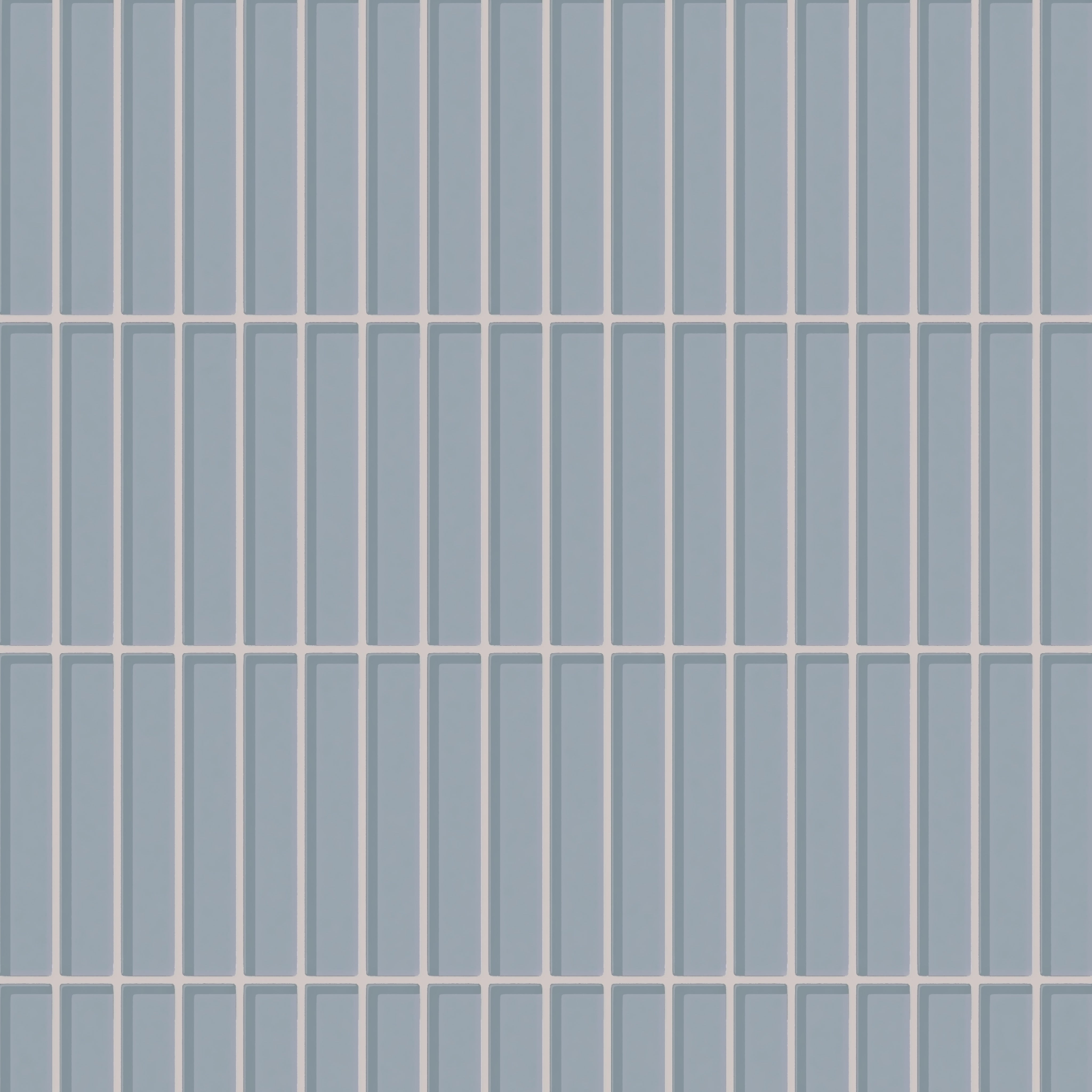 1x6 Straight Set Sheeted Glass Mosaic Tile in Pinyon Jay Gloss