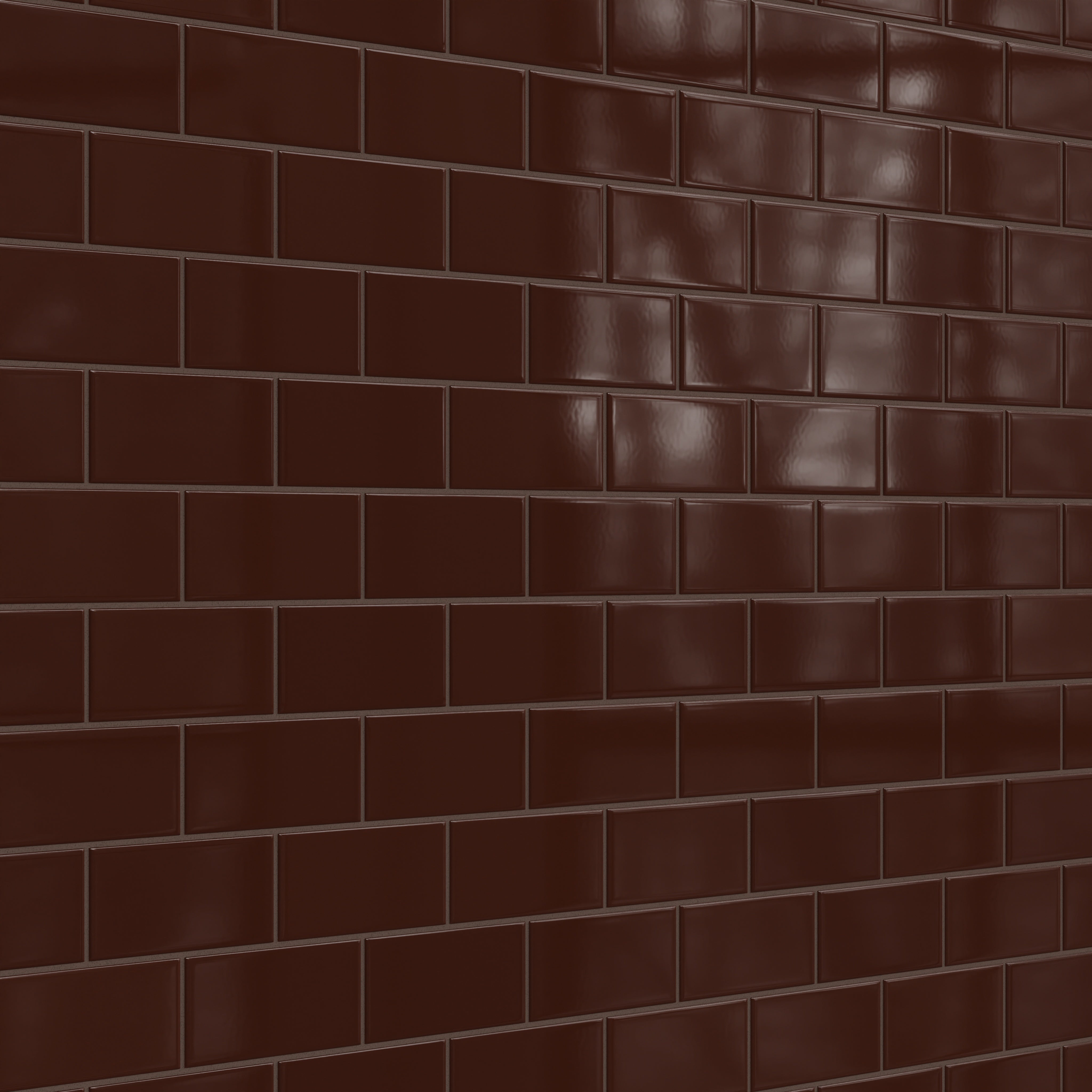 3x6 Original Ceramic Tile in Garnet Gloss