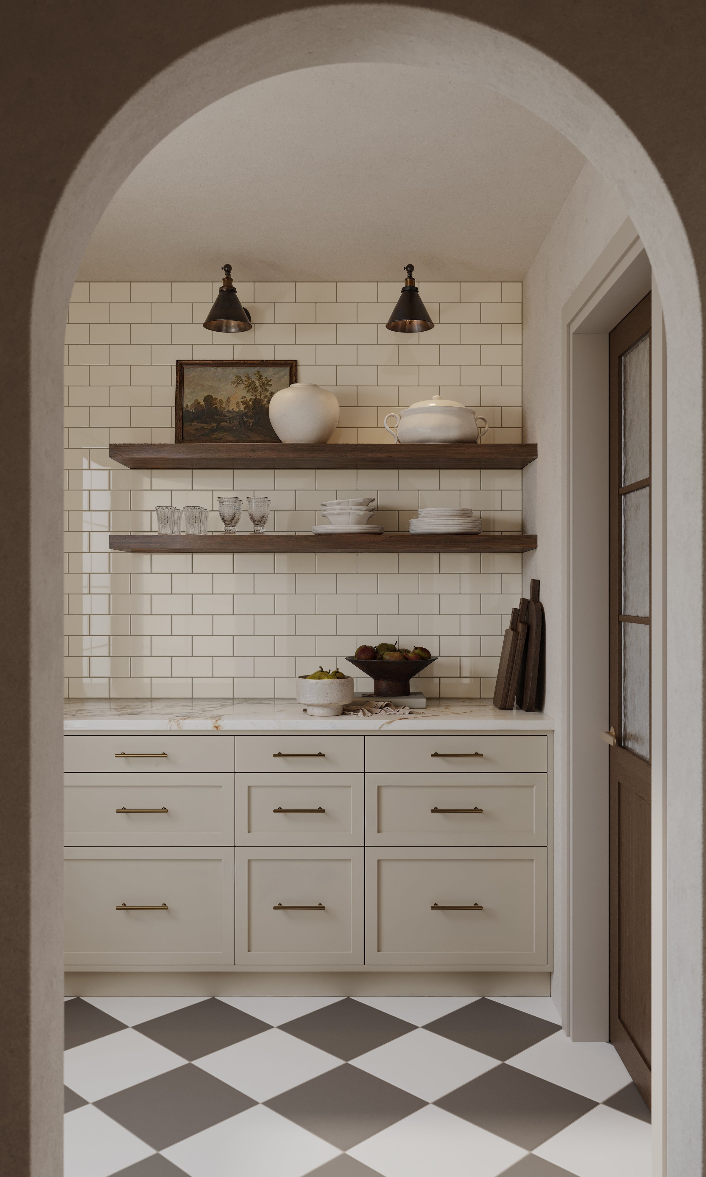 3x6 Natural Press Ceramic Tile in Salt Creek Gloss