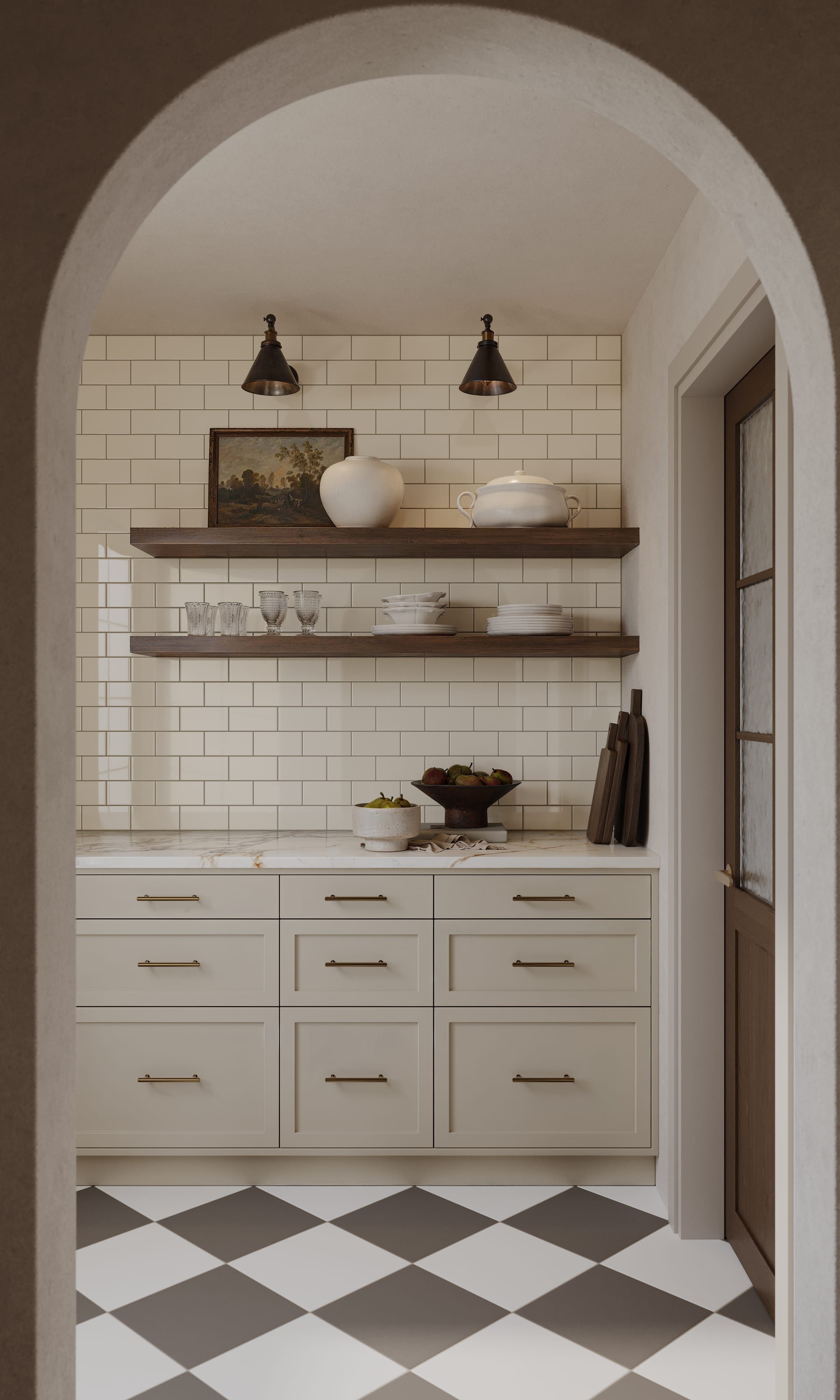 フライマテリアル Quick Ship 3x6 Natural Press Ceramic Tile in Salt Creek Gloss