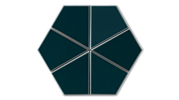 Hexite Original Ceramic Tile in Caspian Sea Gloss