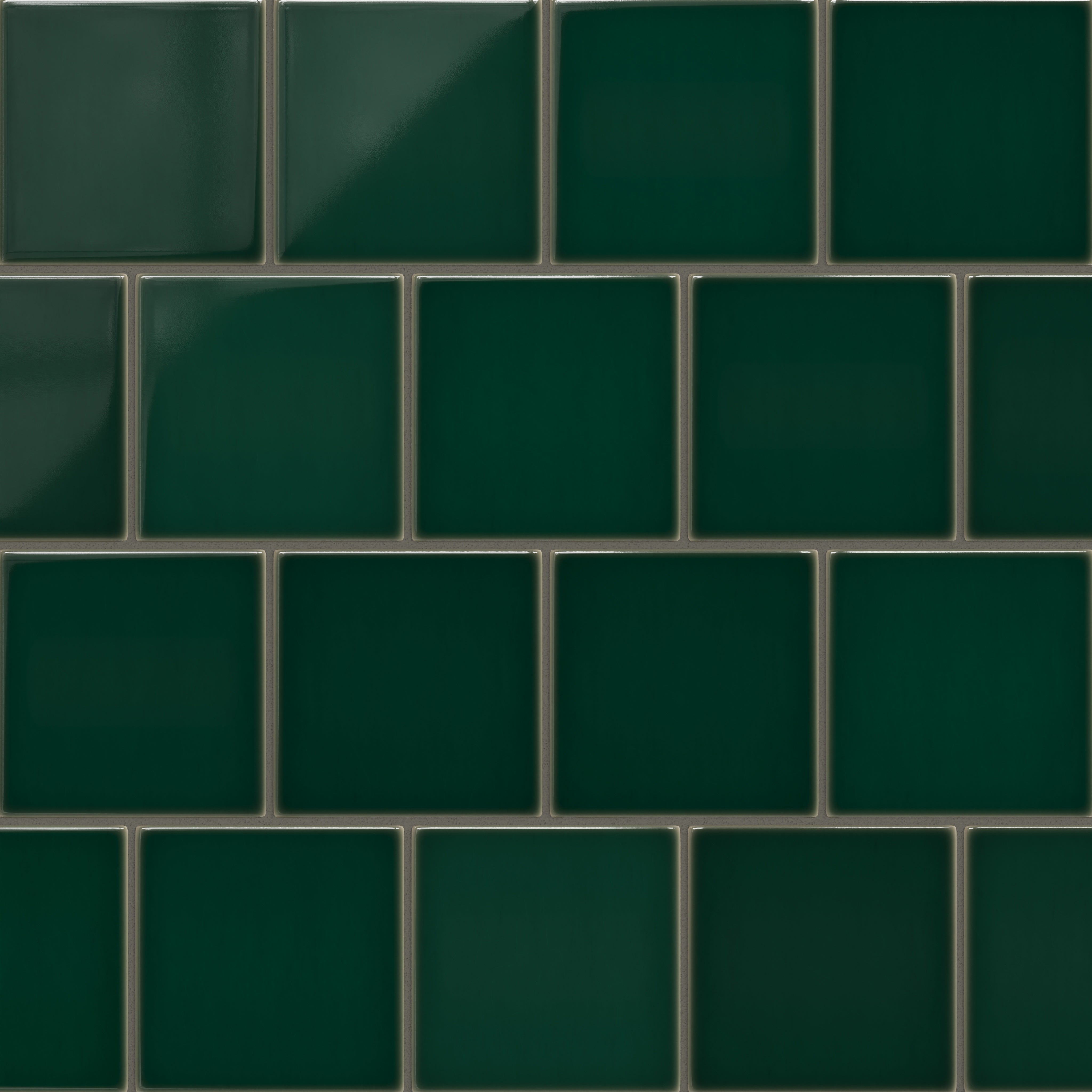 6x6 Original Ceramic Tile in Evergreen Gloss