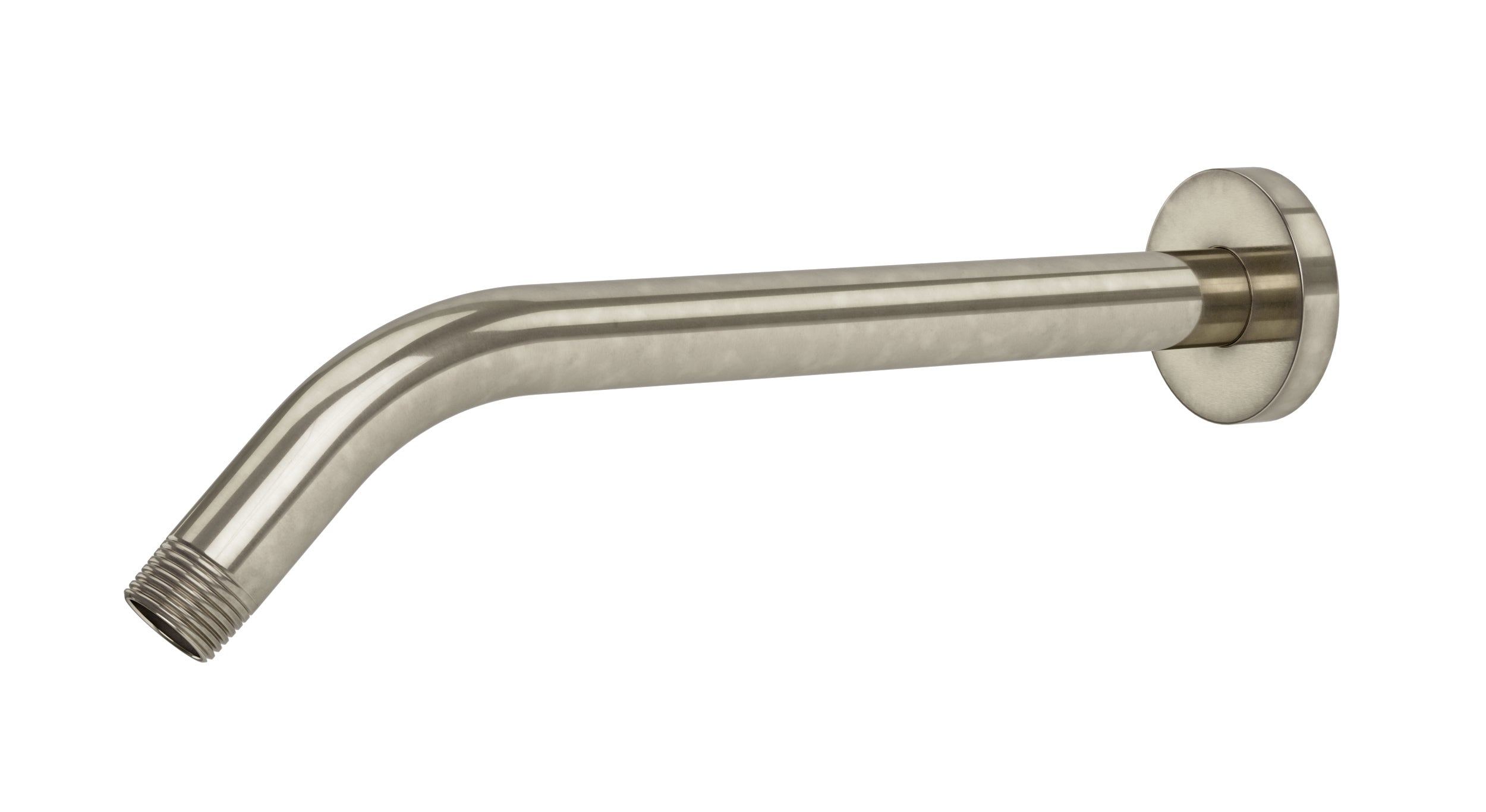 Contour & Foundry 45-Degree 12" Shower Arm with Flange in French Nickel