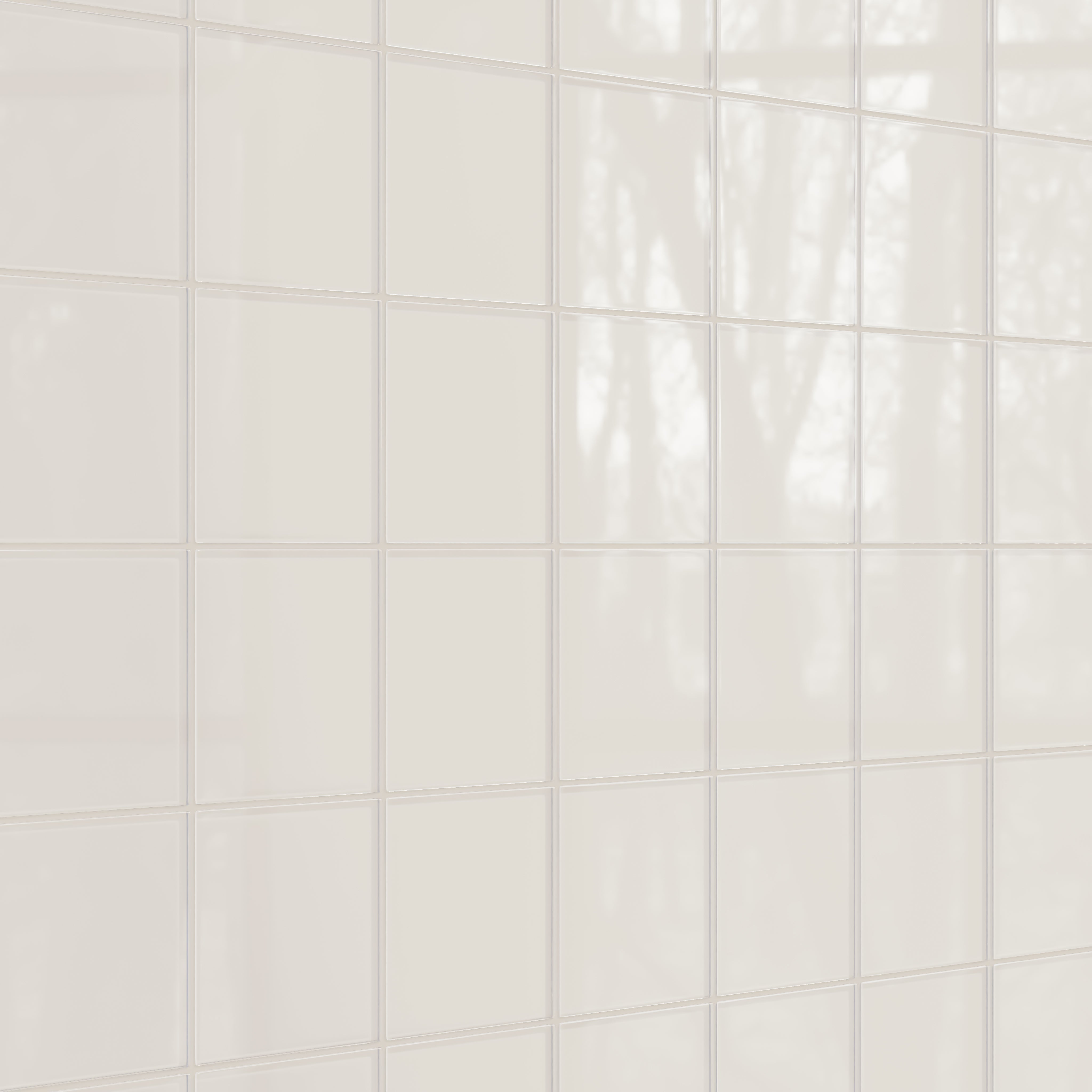 6x6 Glass Tile in Dove Gloss