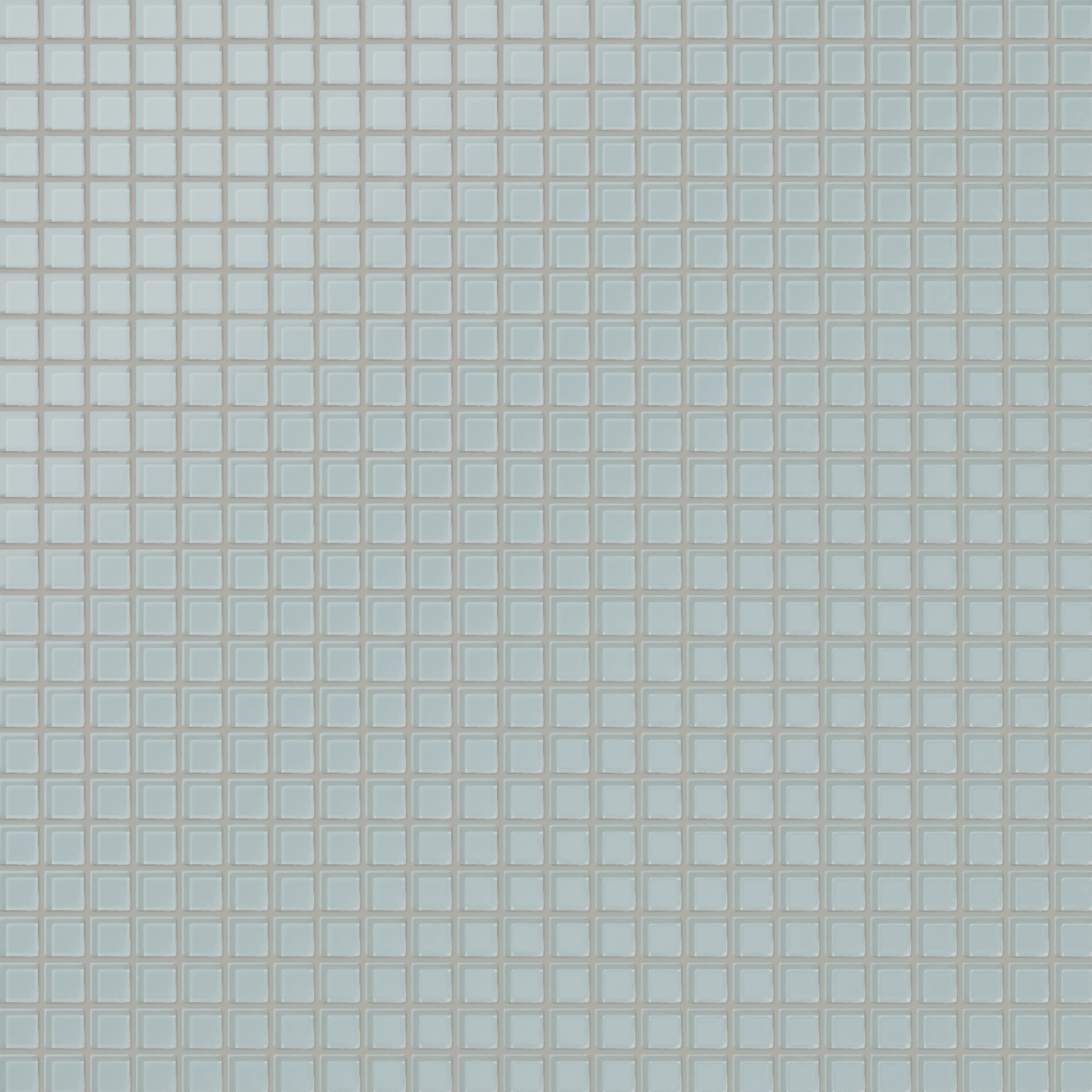 1x1 Straight Set Sheeted Glass Mosaic Tile in Great Blue Heron Matte