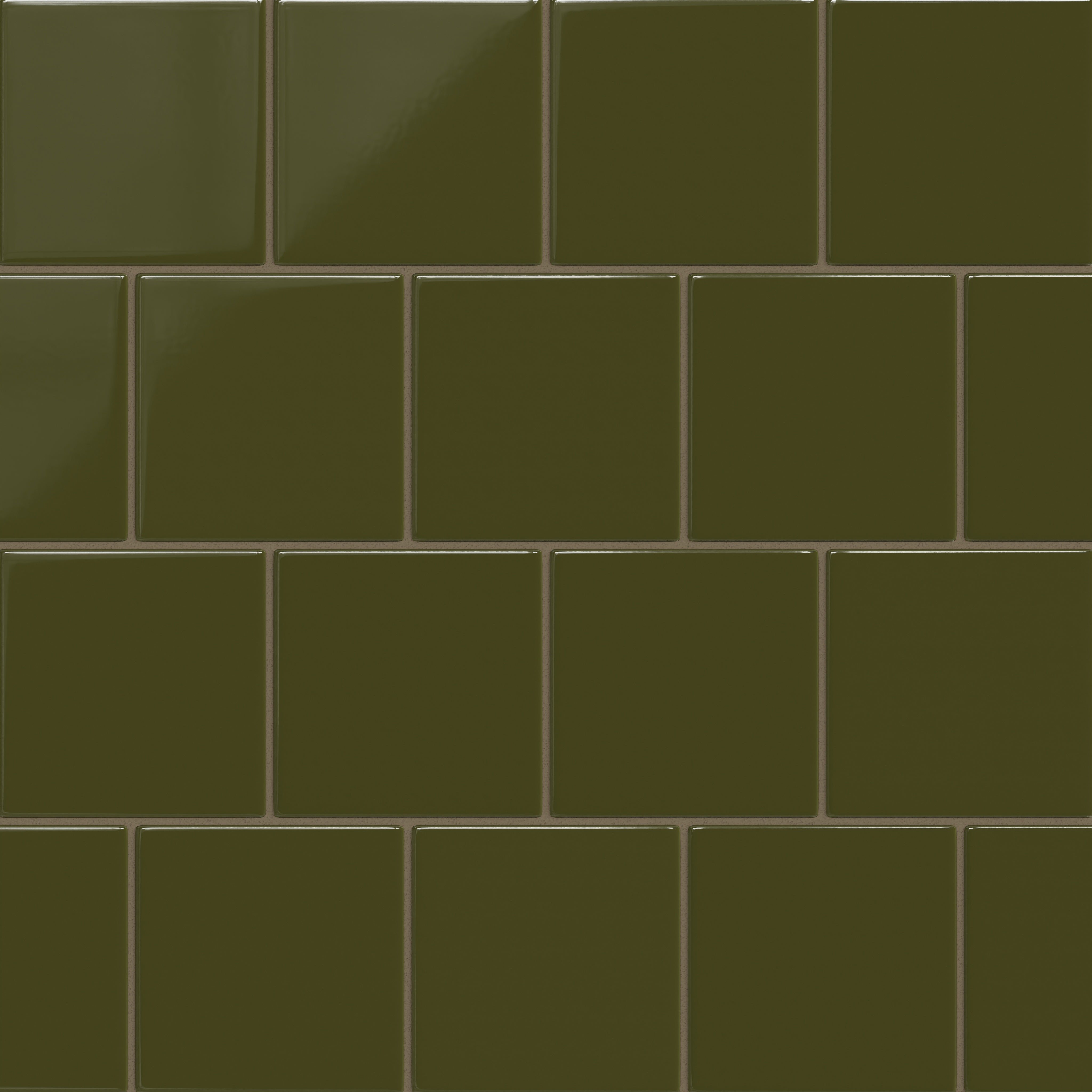 6x6 Original Ceramic Tile in Bonsai Gloss