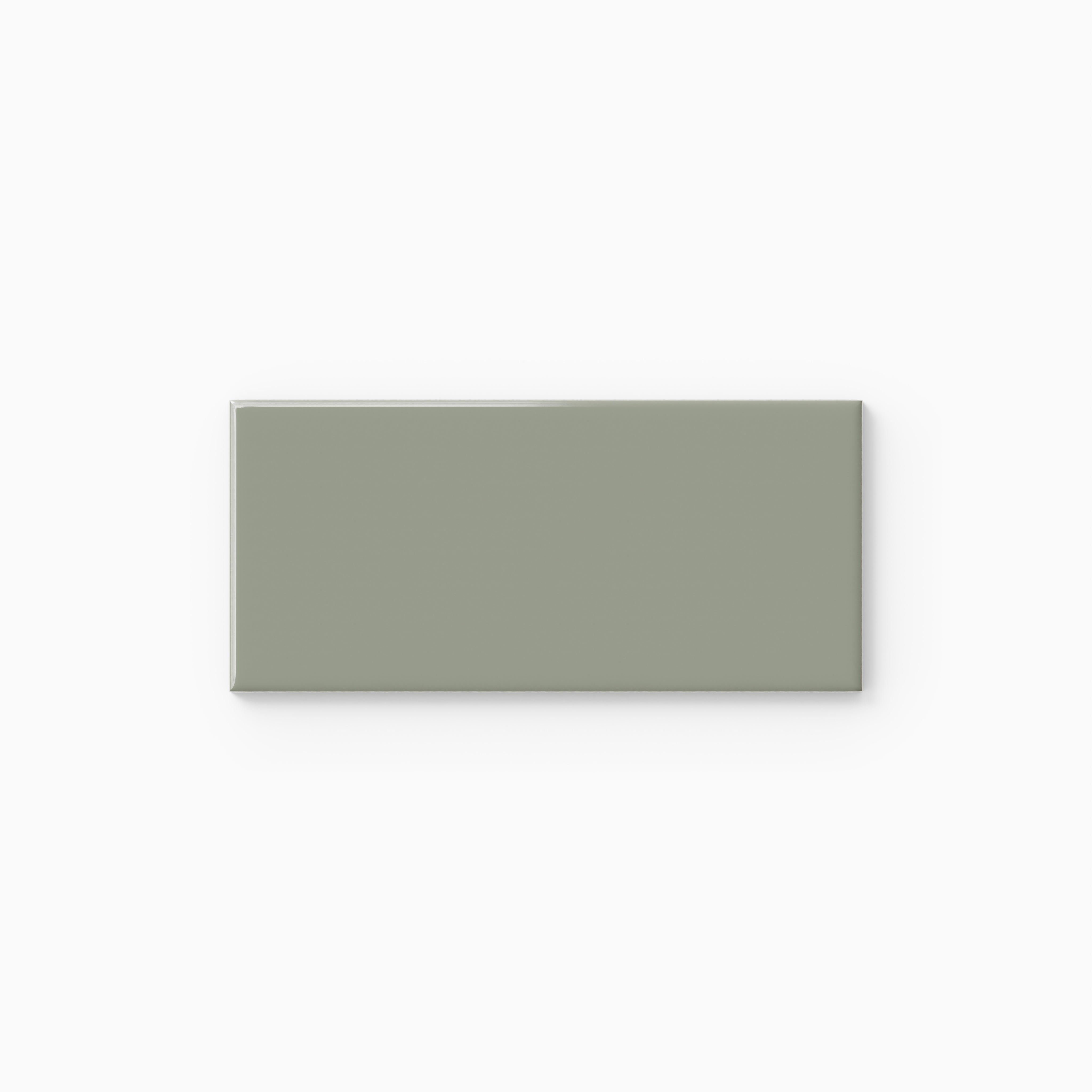 3x6 Natural Press Ceramic Tile in Terre Verte Gloss