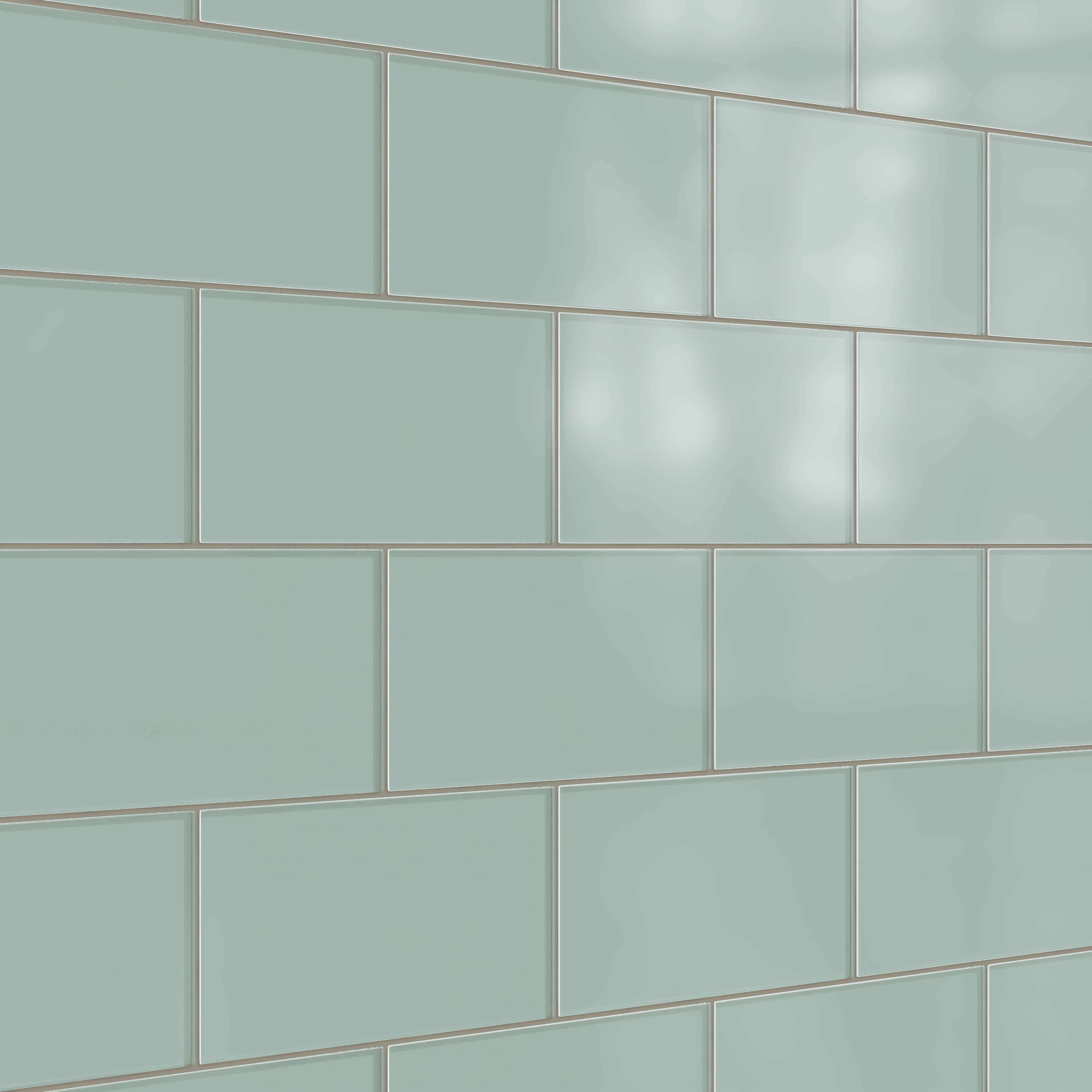 6x12 Glass Tile in Kingfisher Matte