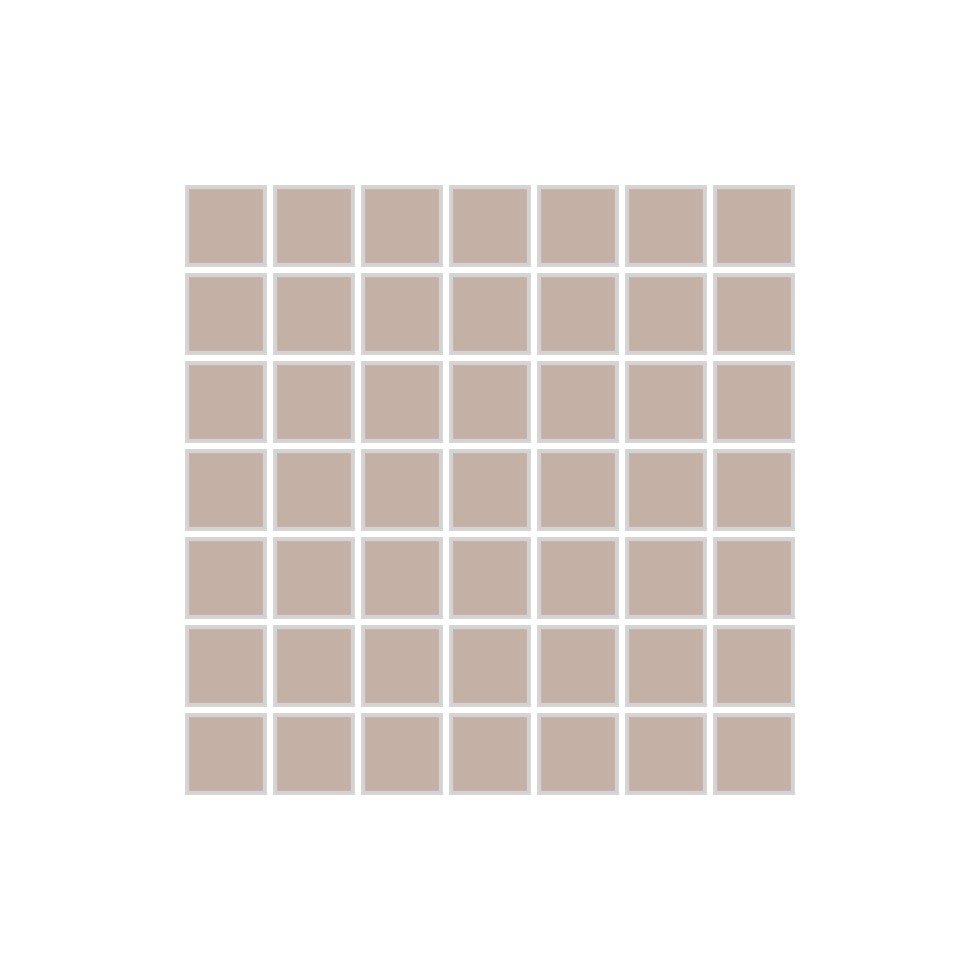 1x1 Straight Set Sheeted Original Ceramic Mosaic Tile in Sweet Pea Matte