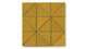 4" Triangle Original Ceramic Tile in Mustard Seed Matte