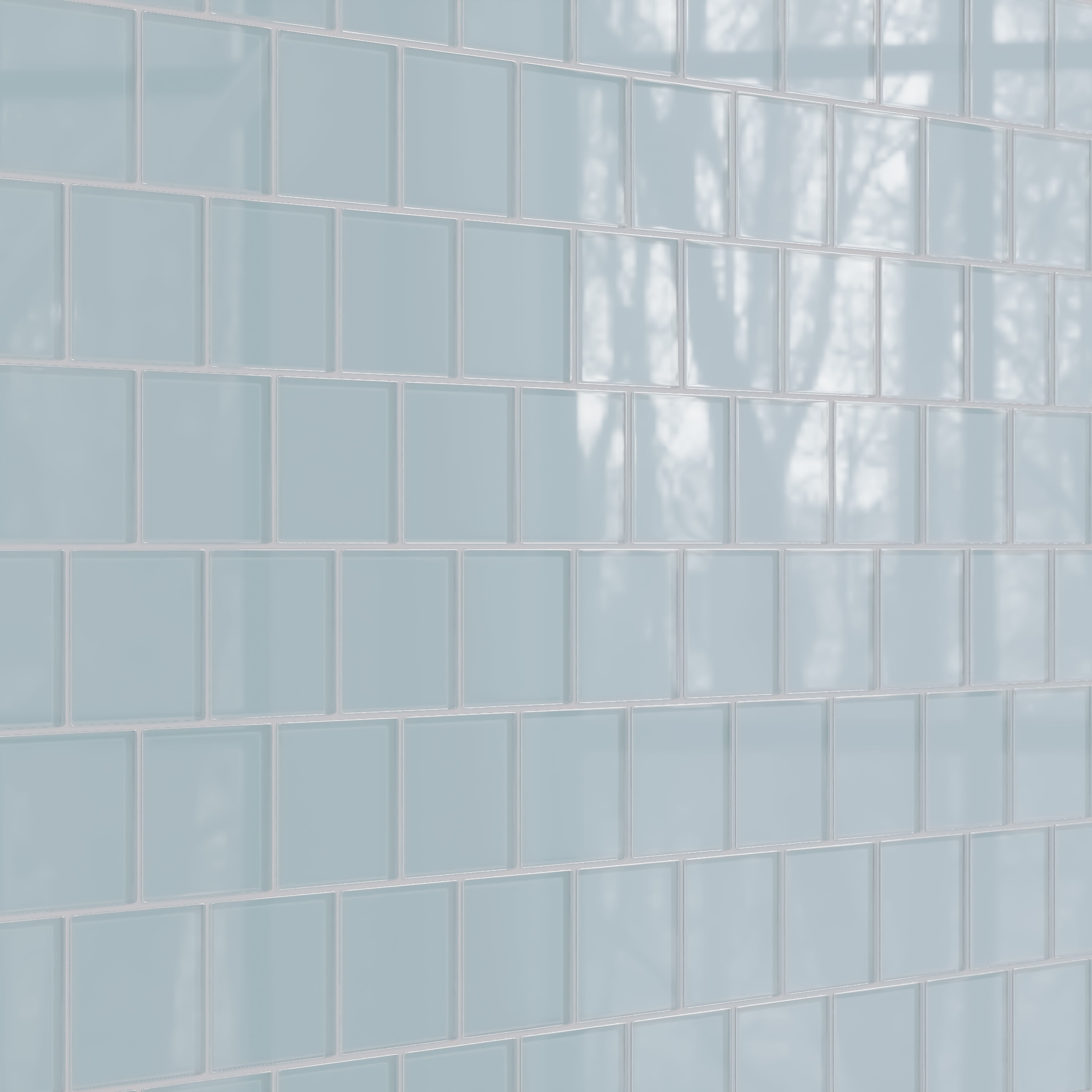 4x4 Glass Tile in Partridge Gloss