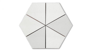 Hexite Original Ceramic Tile in Frost Gloss
