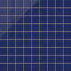 3x3 Straight Set Sheeted Natural Press Ceramic Mosaic Tile in Ultramarine Gloss