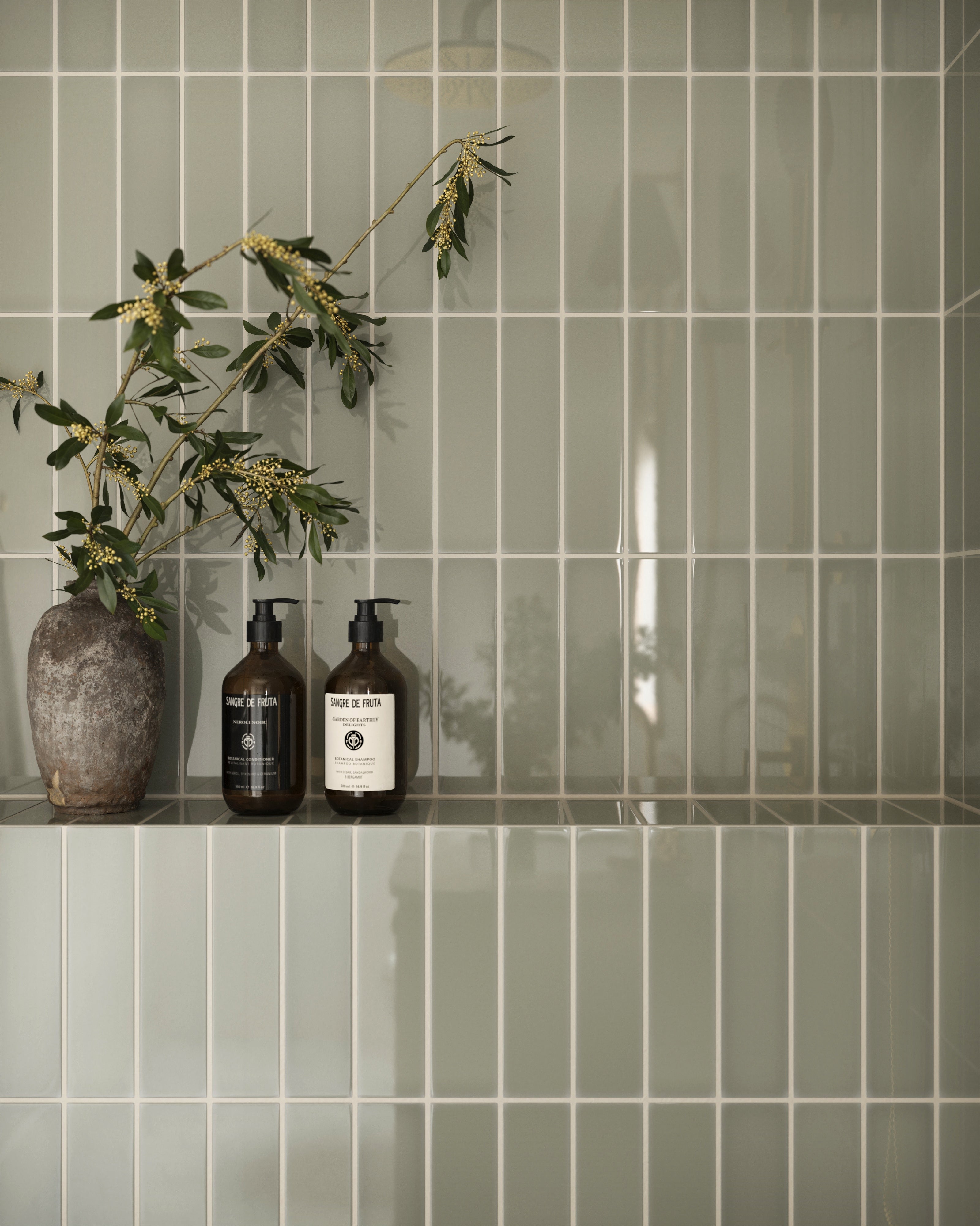2x8 Natural Press Ceramic Tile in Manzanita Gloss
