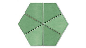 Hexite Original Ceramic Tile in Sea Green Gloss