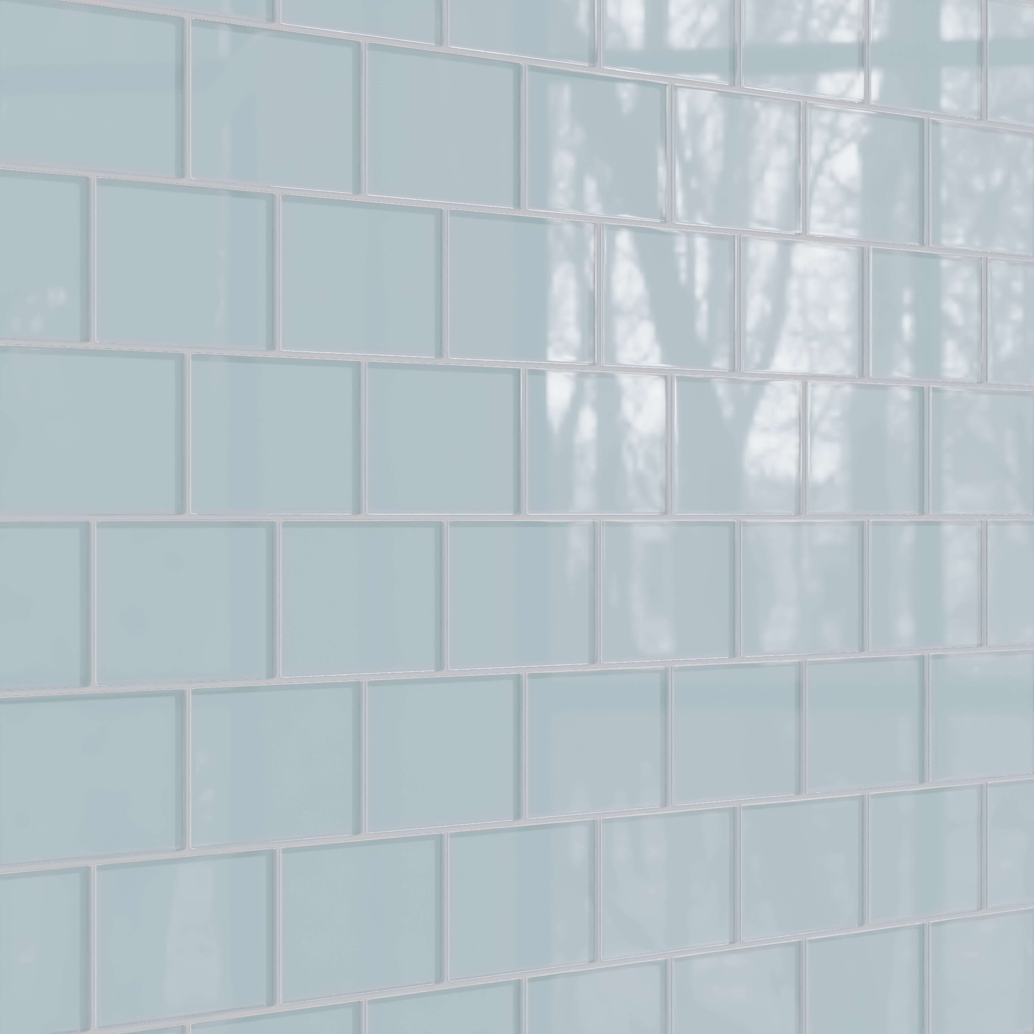 4x6 Glass Tile in Partridge Gloss