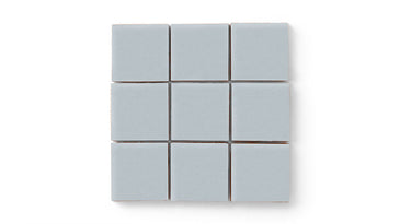 3x3 Straight Set Sheeted Original Ceramic Mosaic Tile in Crater Lake Matte