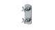 Emerson Two Handle Wall Mount Shower Trim with Classic Cross Handles in Satin Chrome