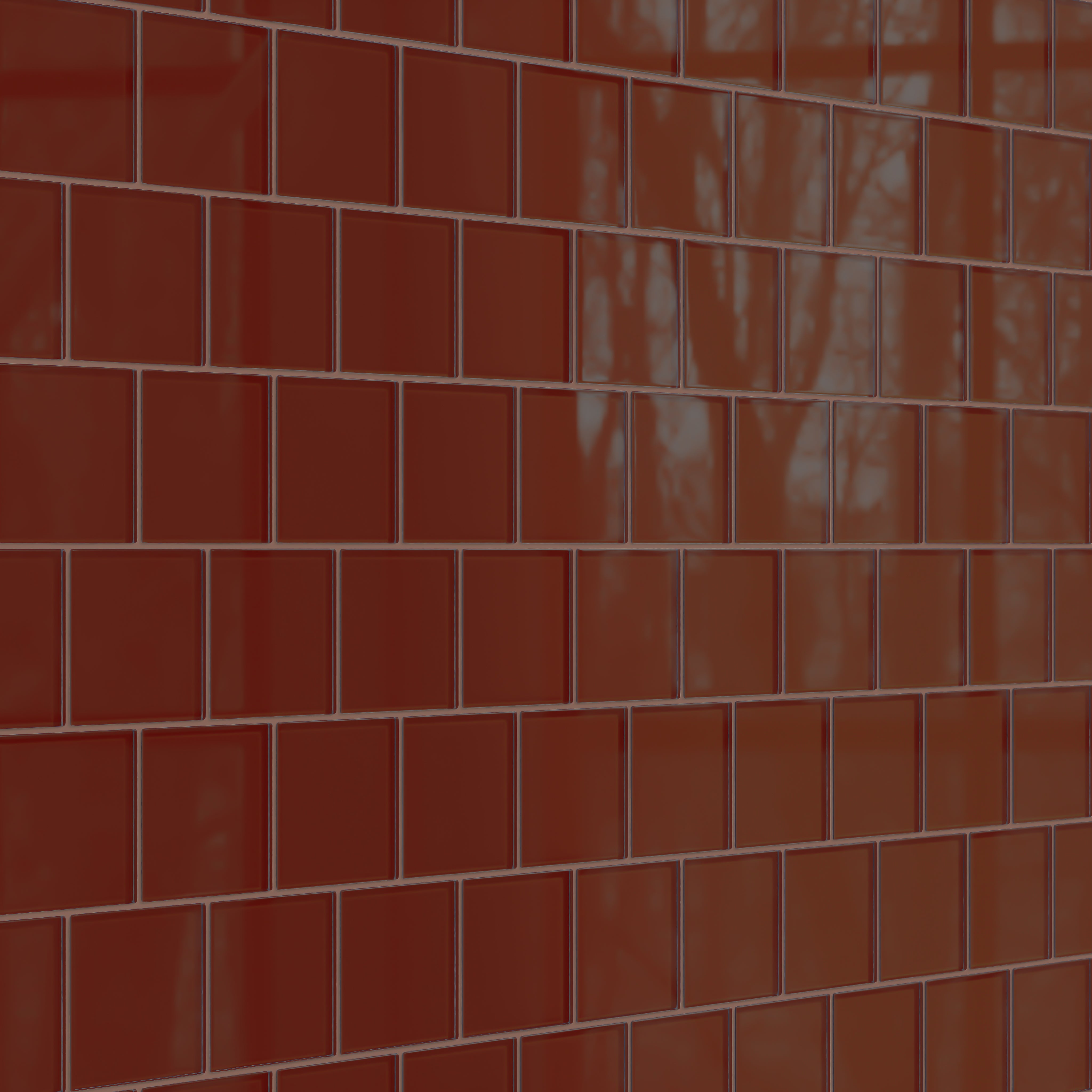 4x4 Glass Tile in Pheasant Gloss