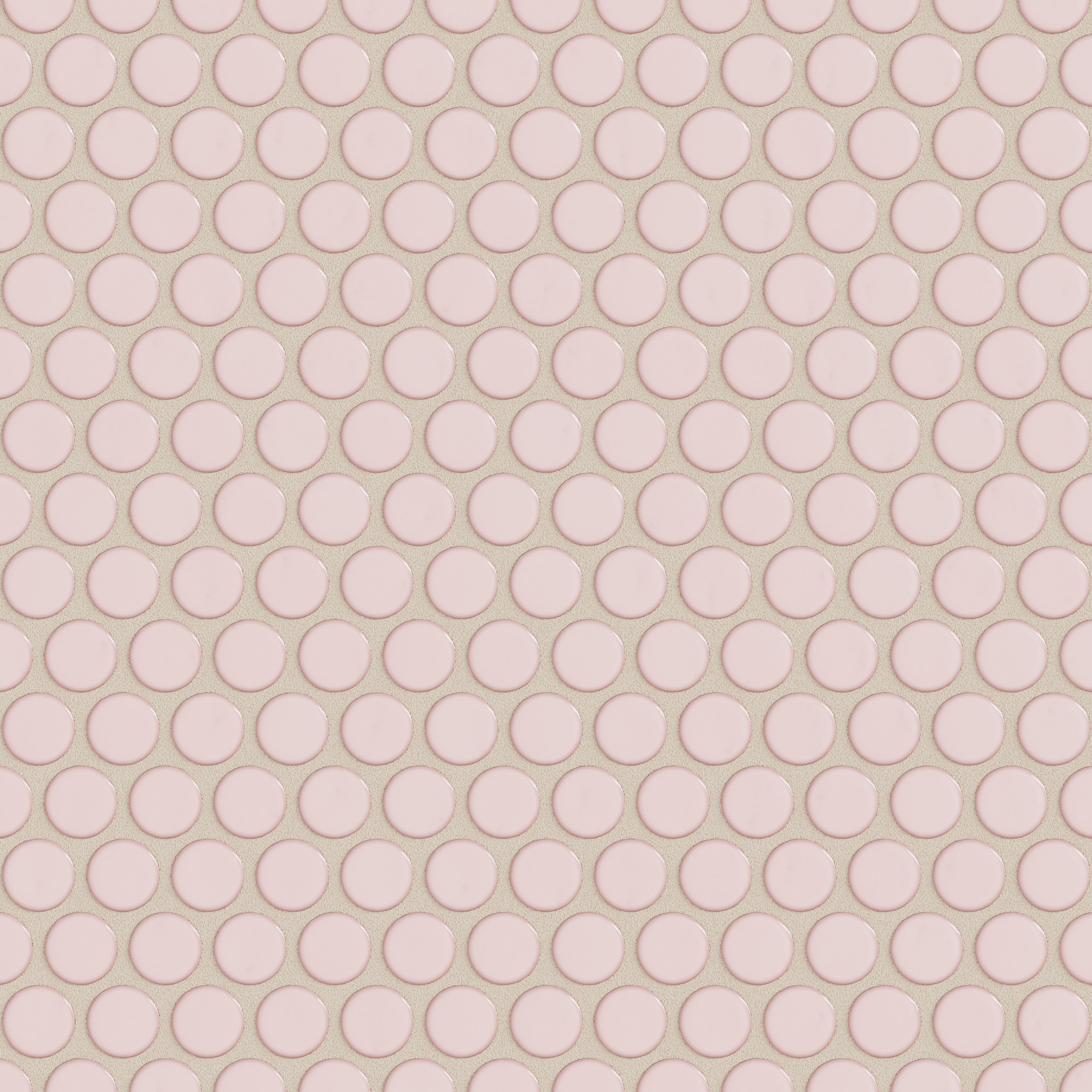 Penny Round Sheeted Original Ceramic Mosaic Tile in Evening Glow Gloss