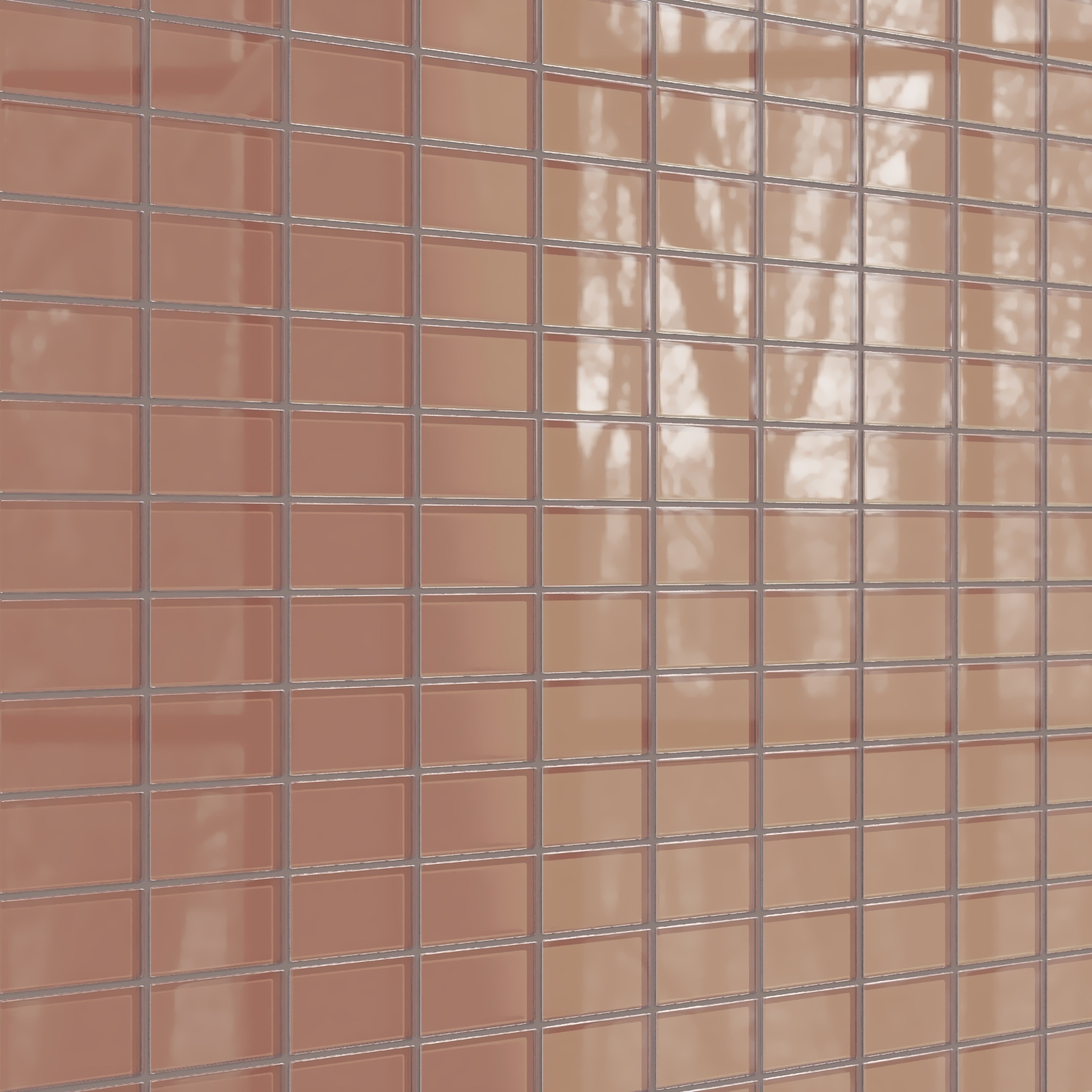 2x4 Straight Set Sheeted Glass Mosaic Tile in Sora Gloss
