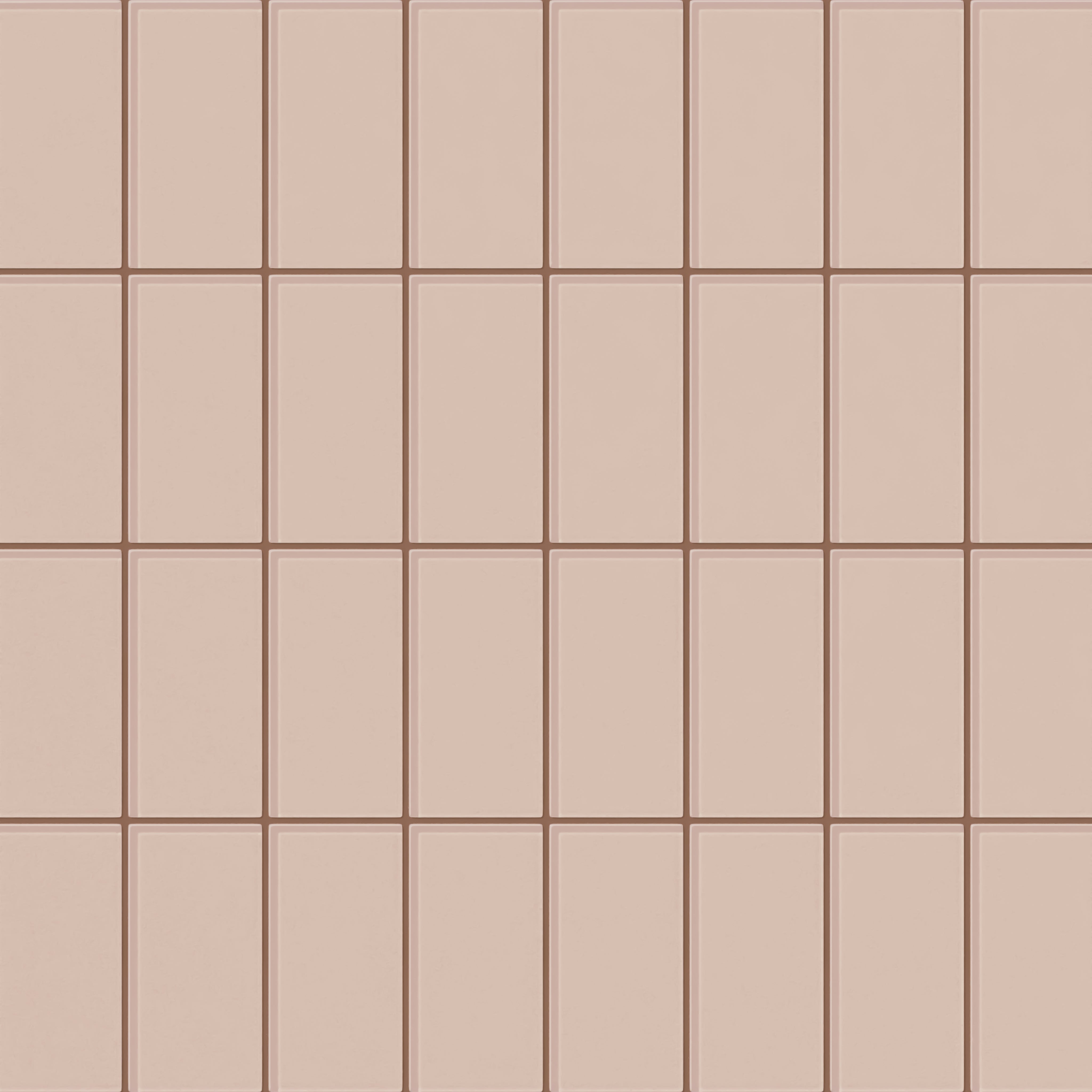 3x6 Glass Tile in Rosy Finch Gloss