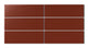 3x9 Natural Press Ceramic Tile in Carmine Matte