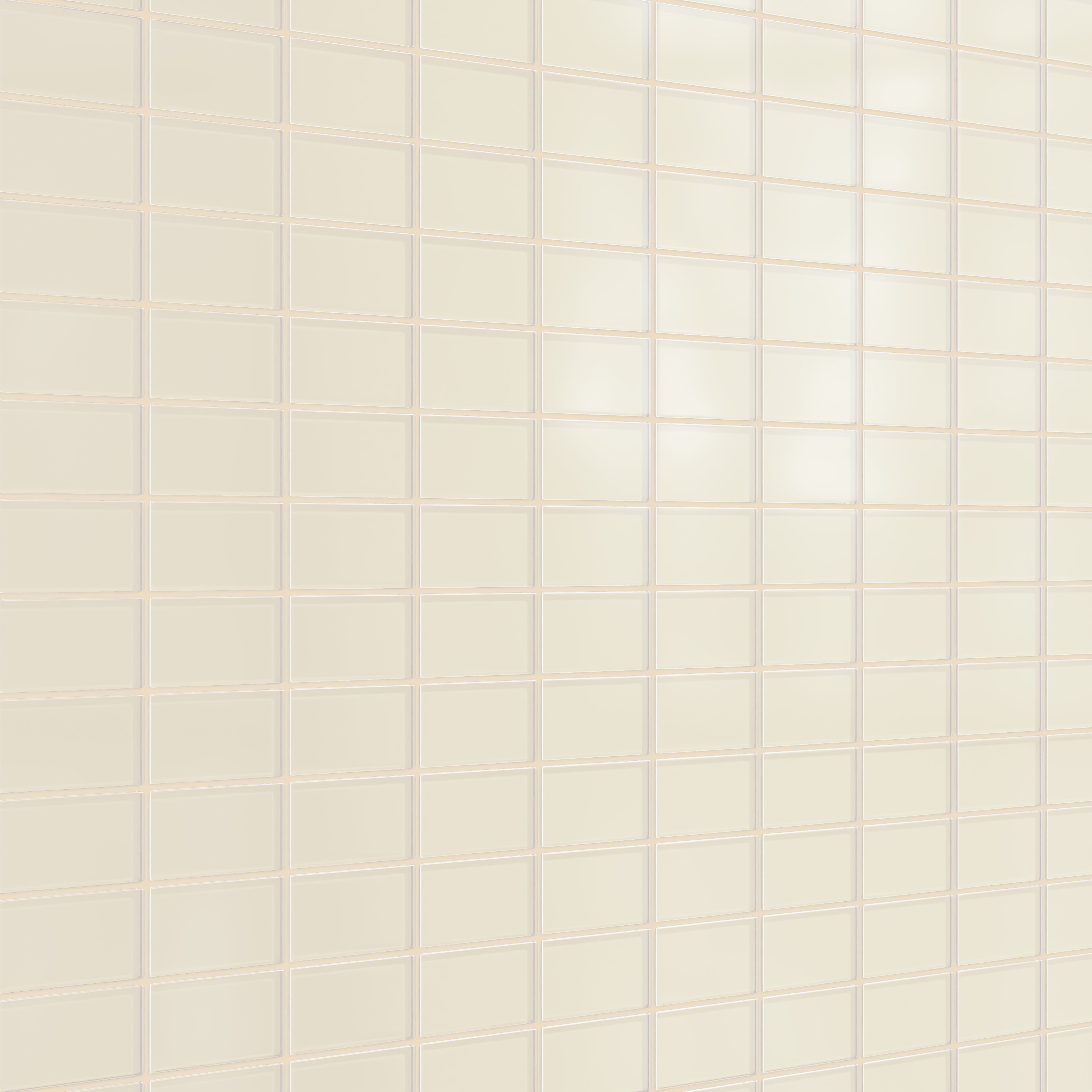 2x4 Straight Set Sheeted Glass Mosaic Tile in Sparrow Matte