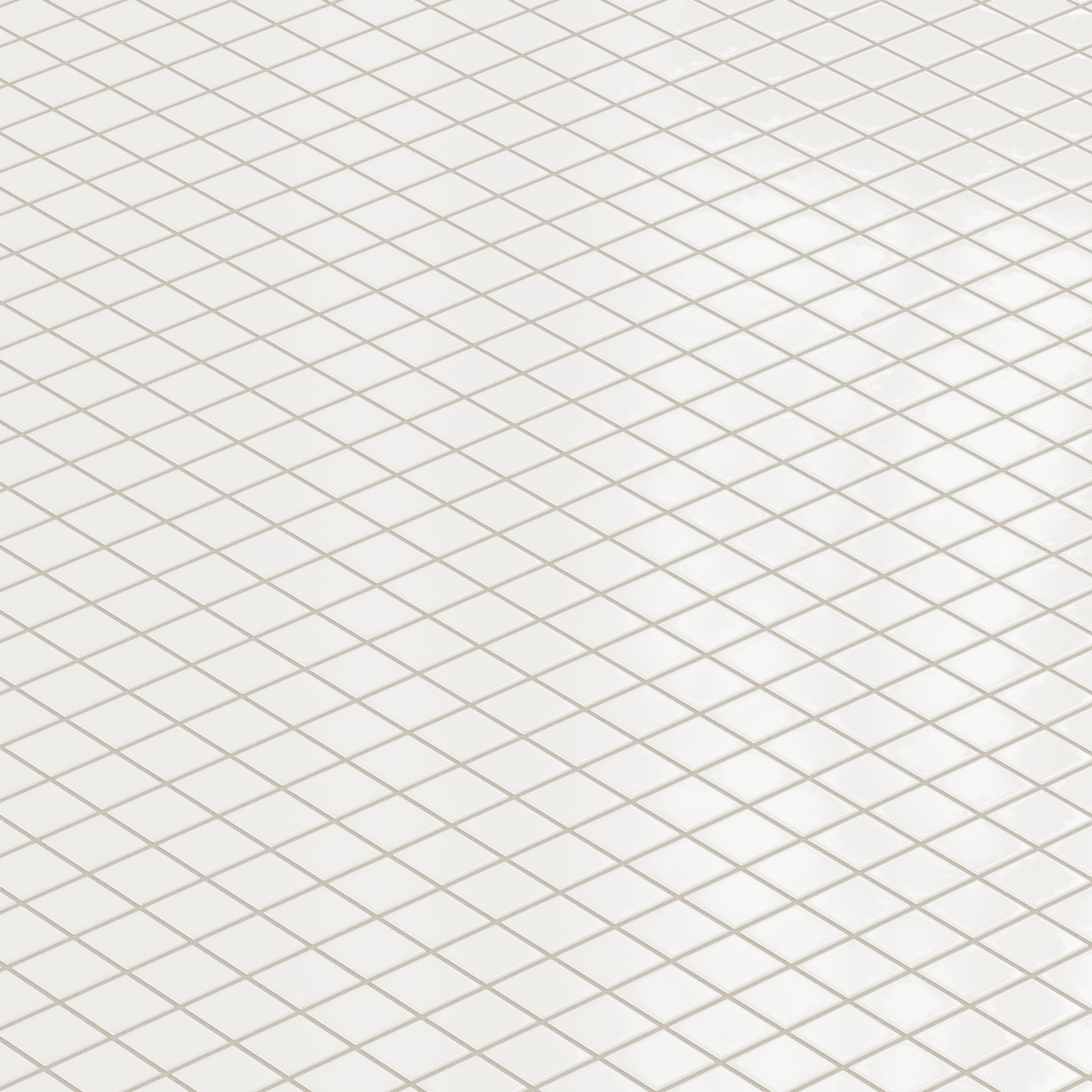 2x2 Straight Set Sheeted Original Ceramic Mosaic Tile in Feldspar Gloss