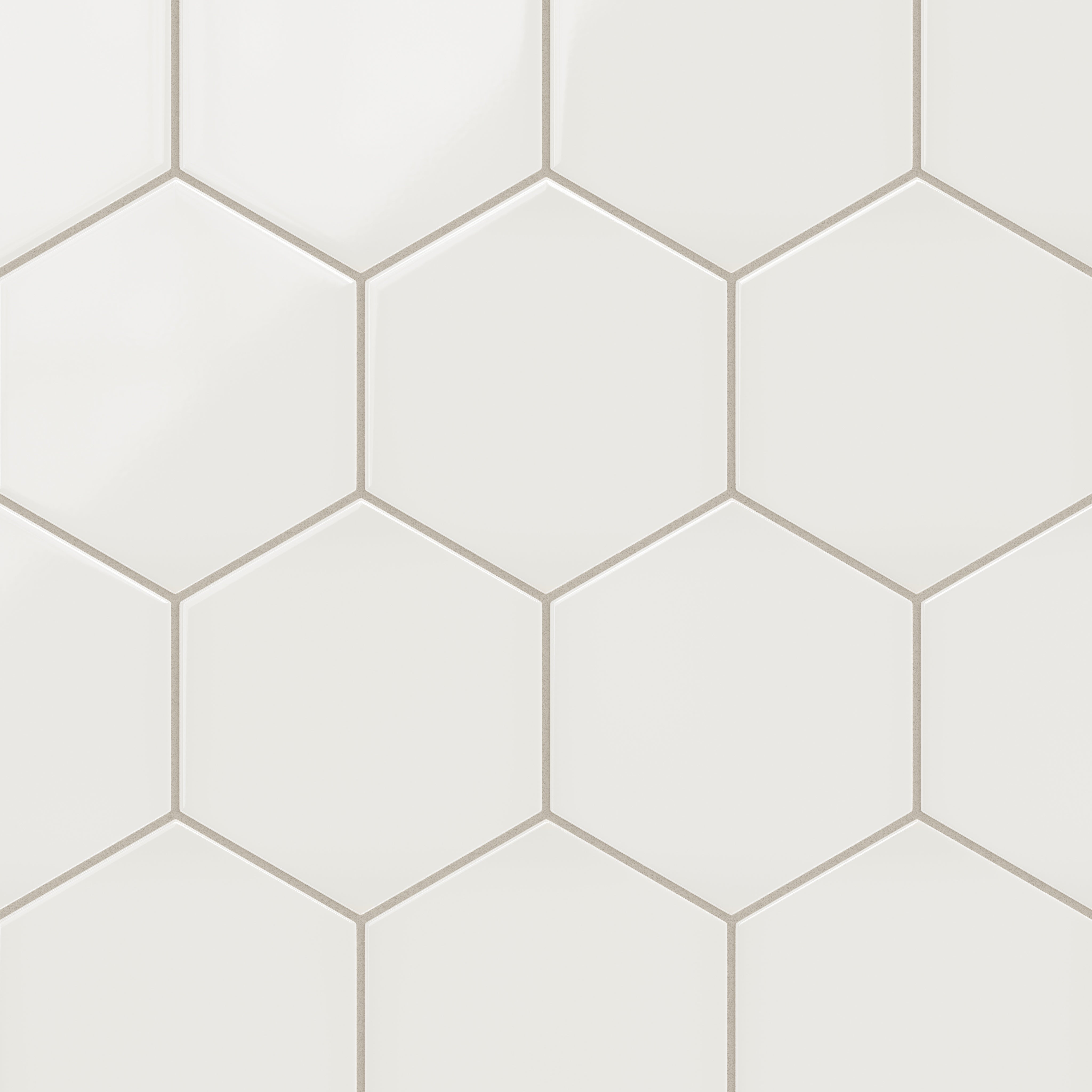 8" Hexagon Original Ceramic Tile in Feldspar Gloss
