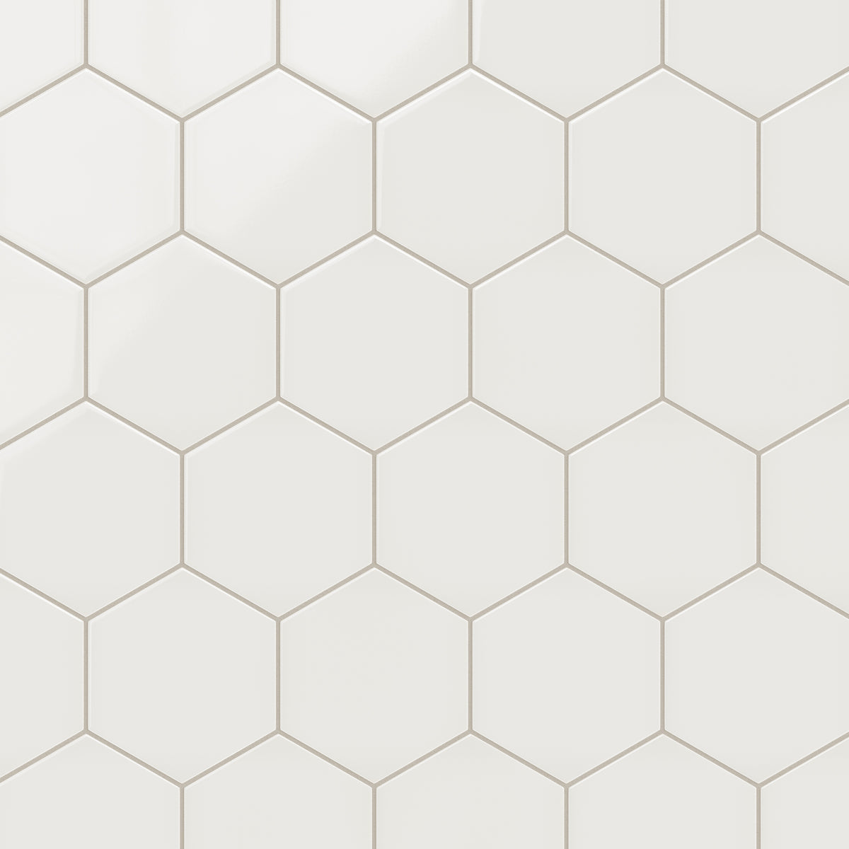 8" Hexagon Original Ceramic Tile in Feldspar Gloss