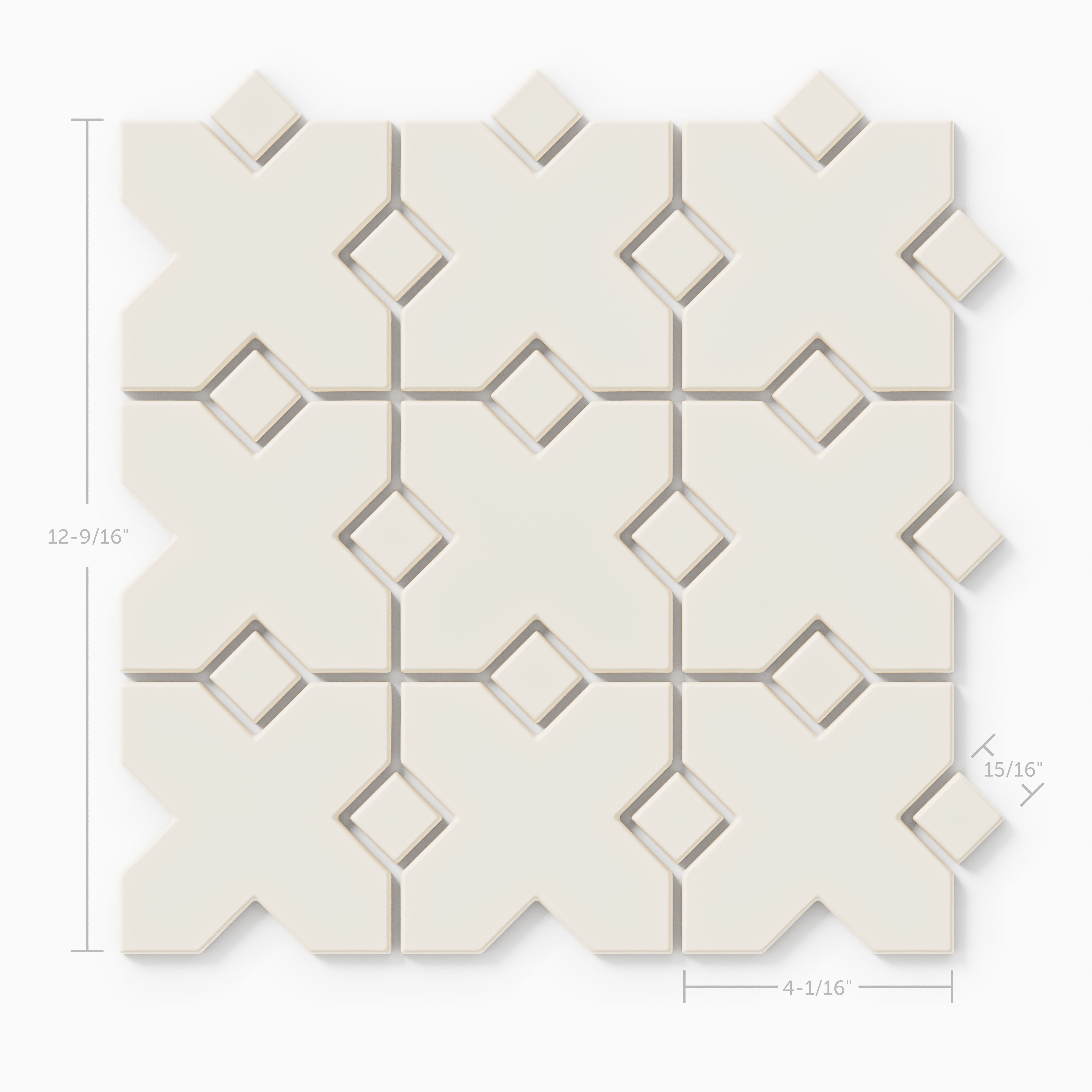 Hacienda Sheeted Original Ceramic Tile in Feldspar Matte