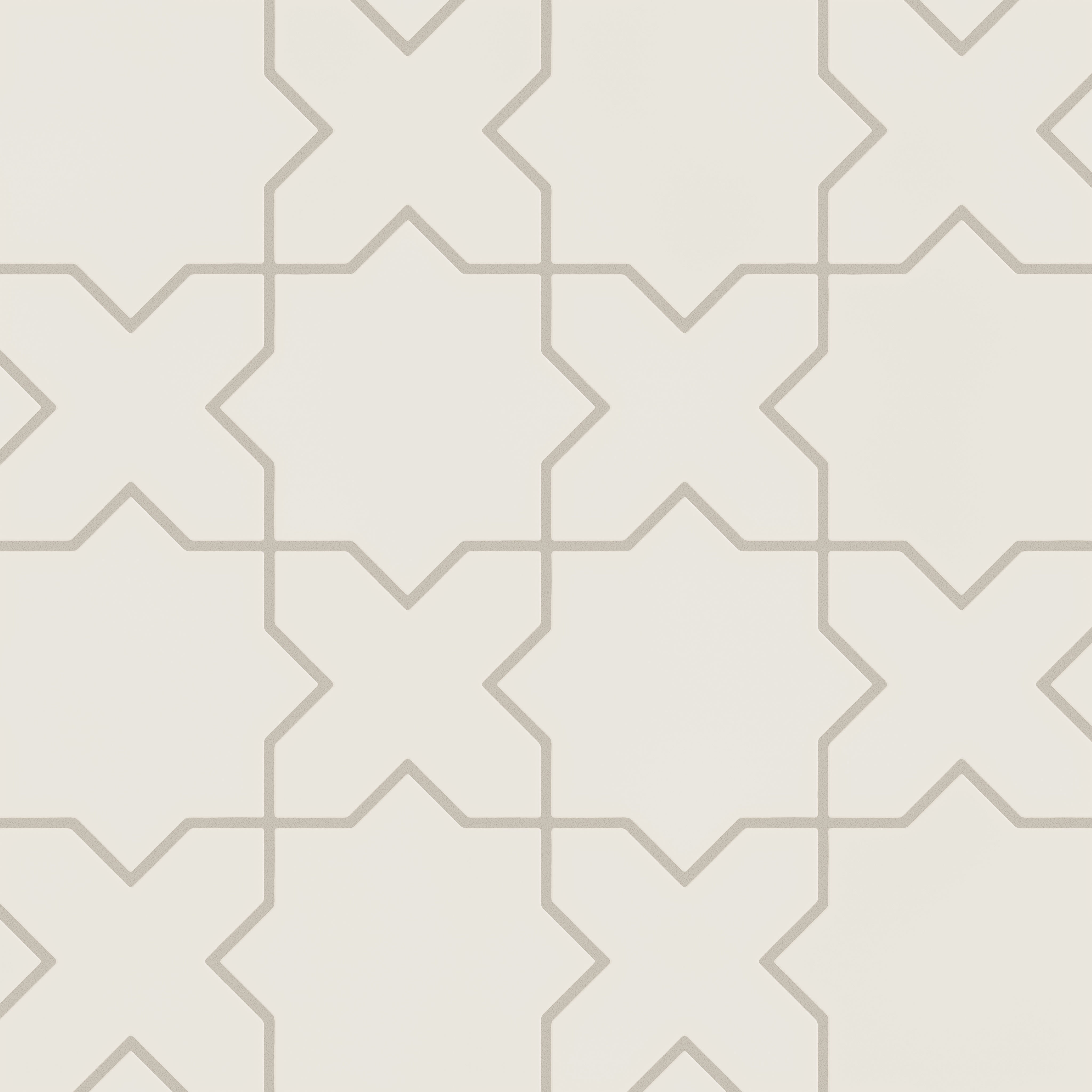 Star & Cross Original Ceramic Tile in Feldspar Matte