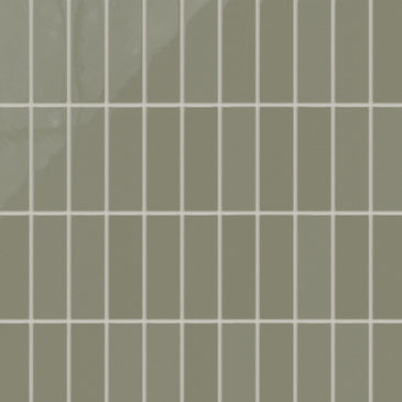 2x6 Natural Press Ceramic Tile in Fern Gloss