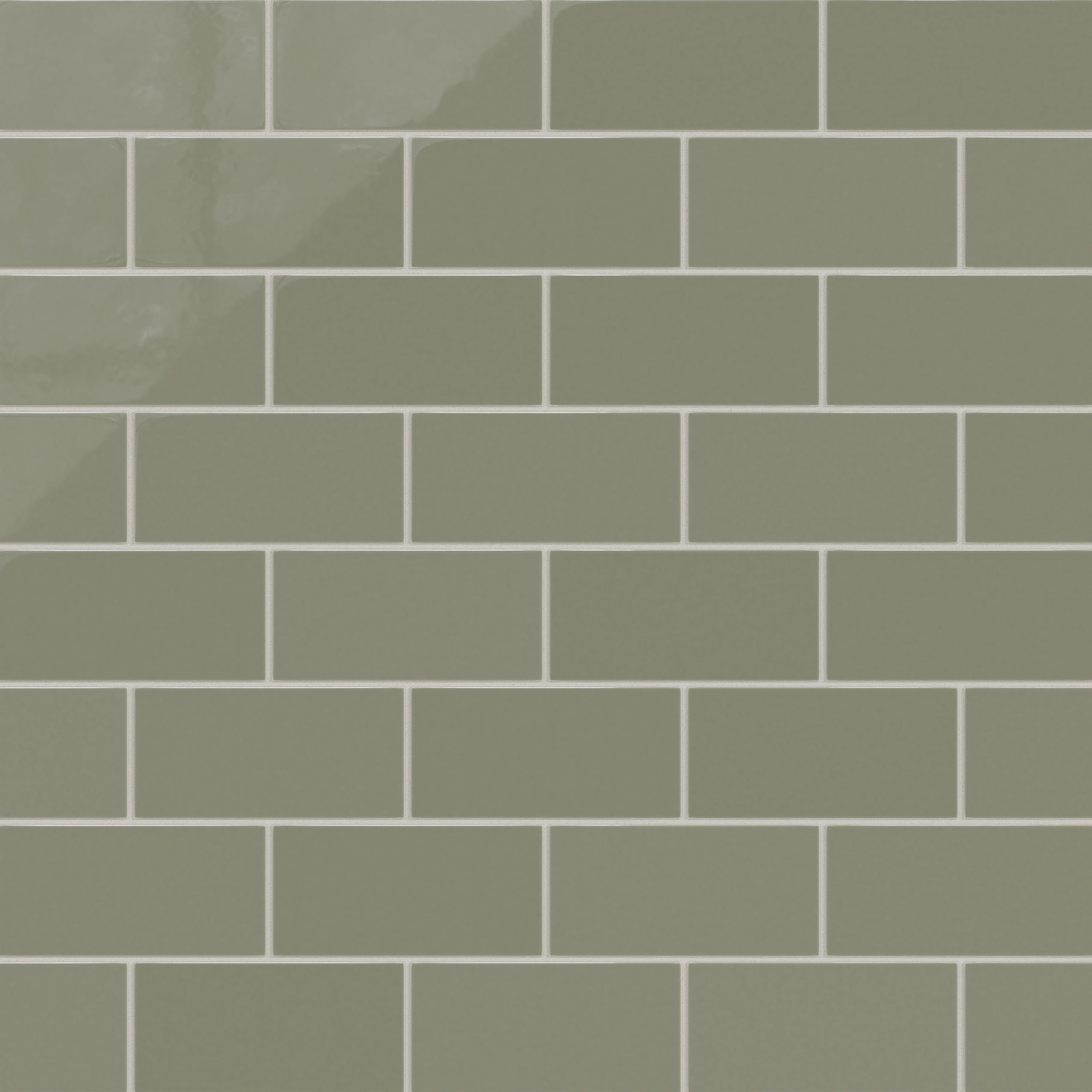 4x8 Natural Press Ceramic Tile in Fern Gloss