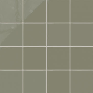6x6 Natural Press Ceramic Tile in Fern Gloss