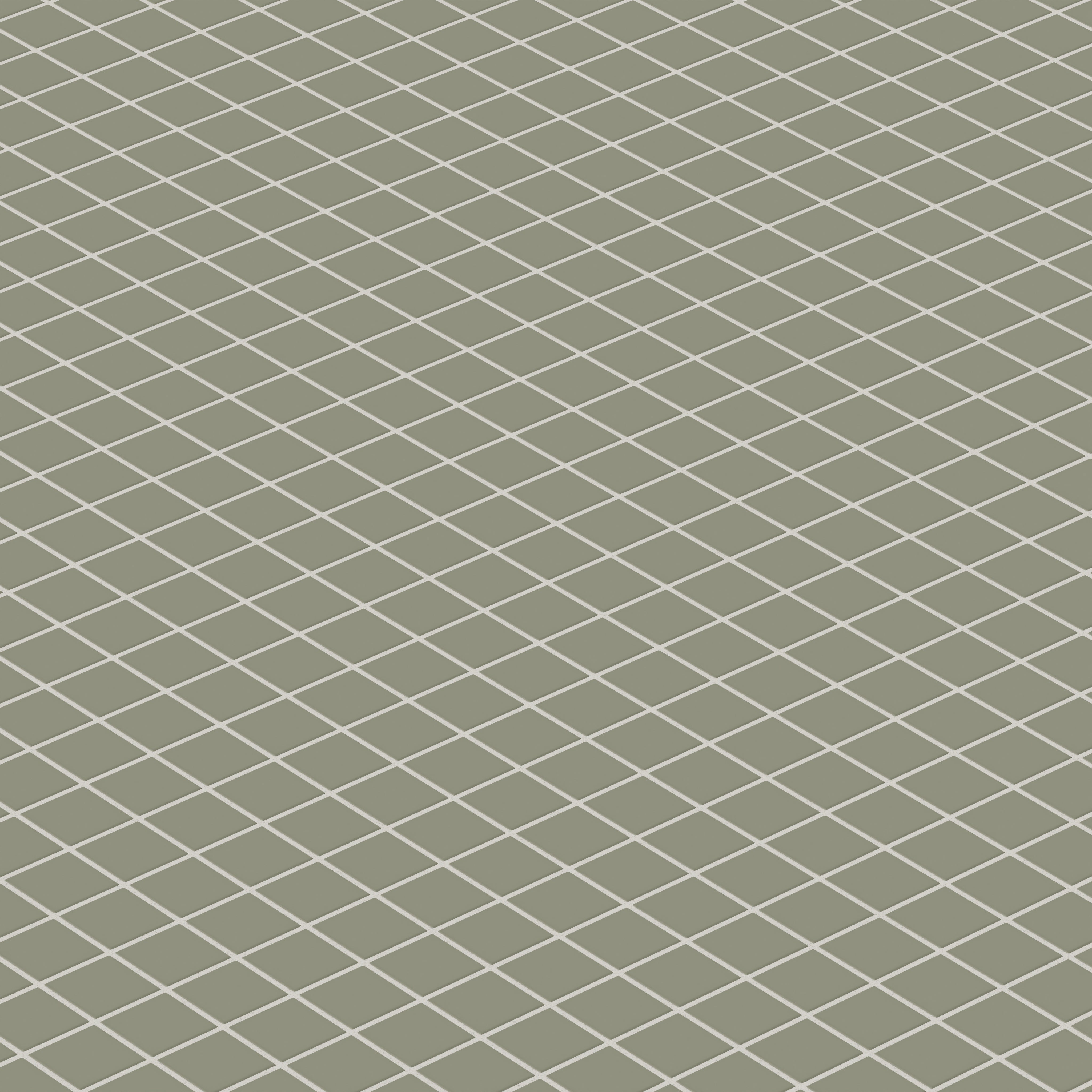 2x2 Straight Set Sheeted Natural Press Ceramic Mosaic Tile in Fern Matte