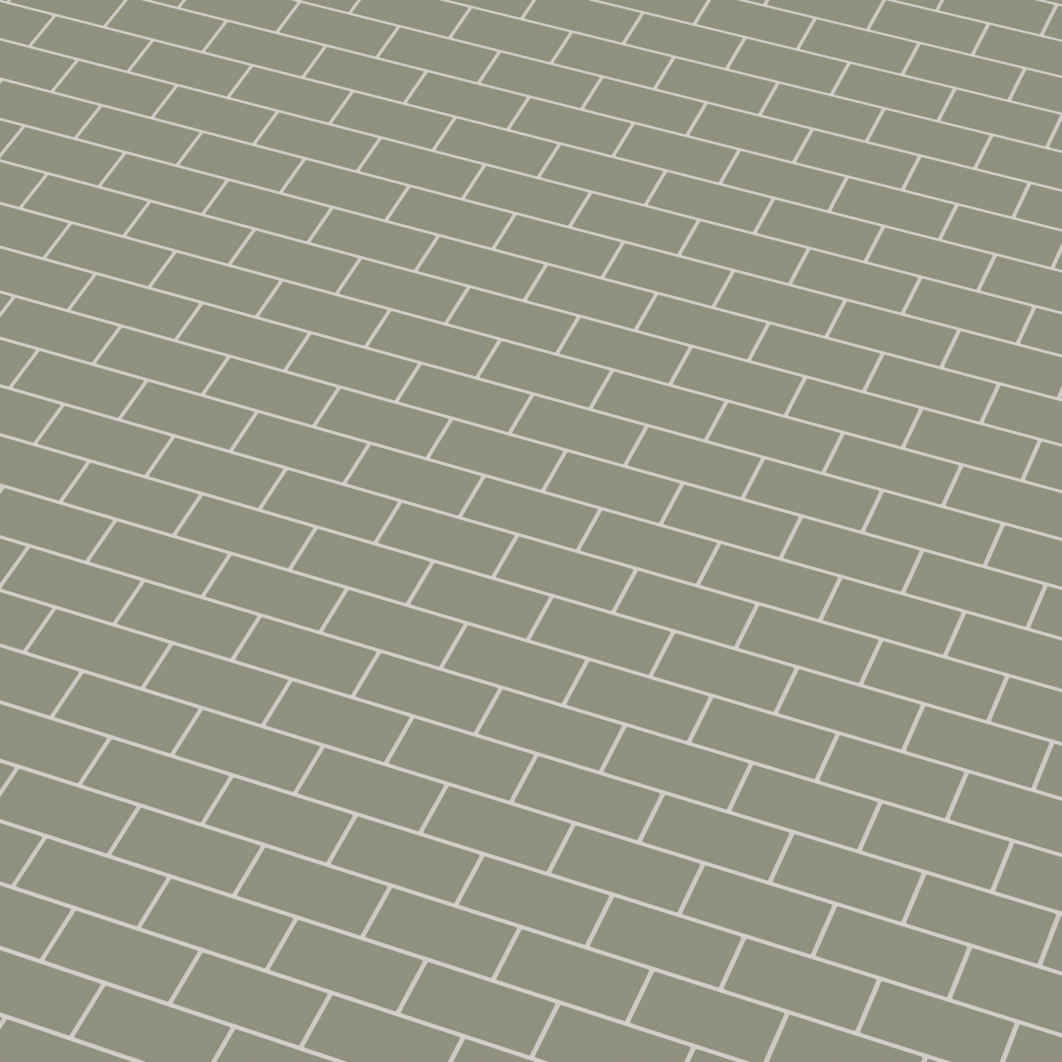 2x4 Half Offset Sheeted Natural Press Ceramic Mosaic Tile in Fern Matte