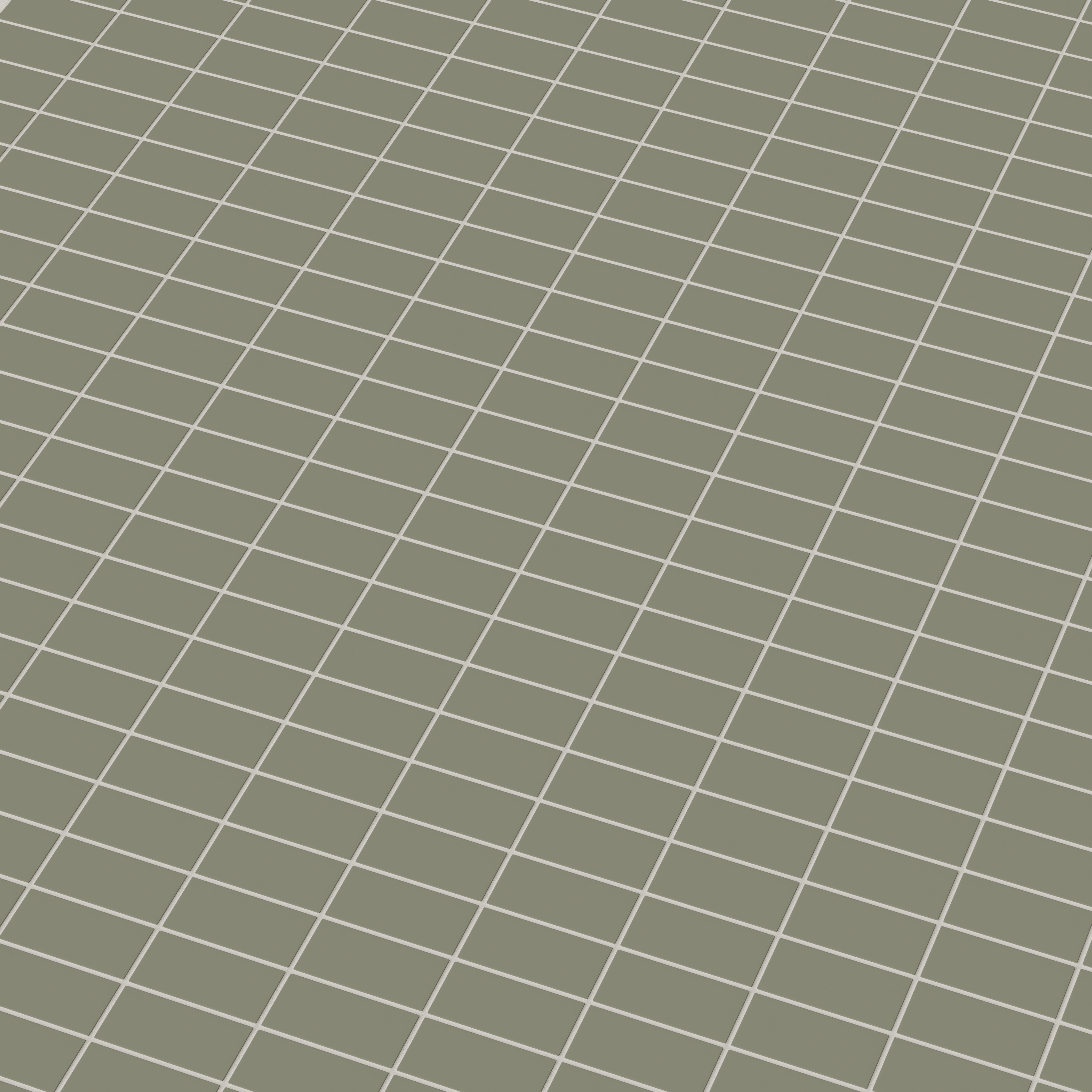 2x4 Straight Set Sheeted Natural Press Ceramic Mosaic Tile in Fern Matte