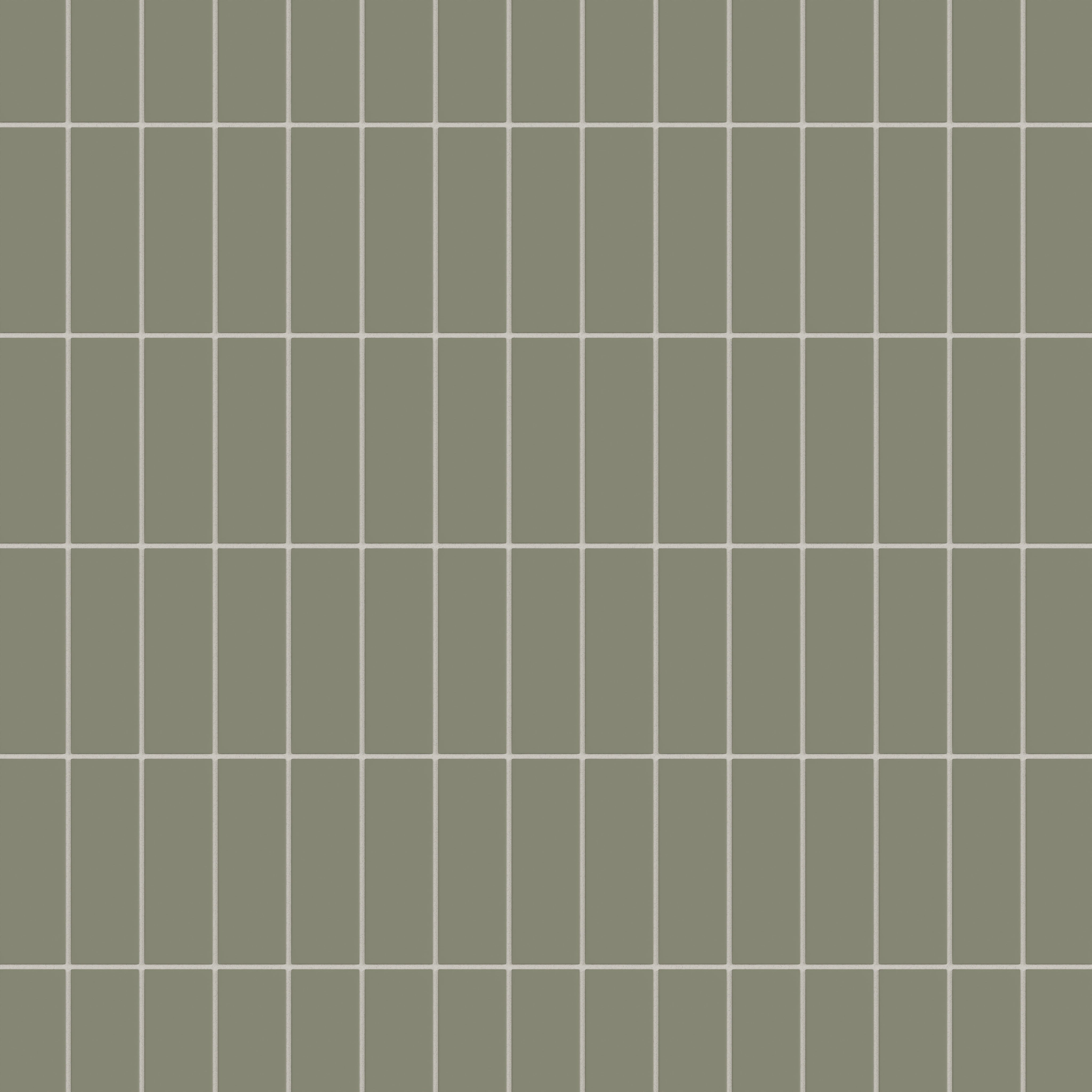 2x6 Natural Press Ceramic Tile in Fern Matte